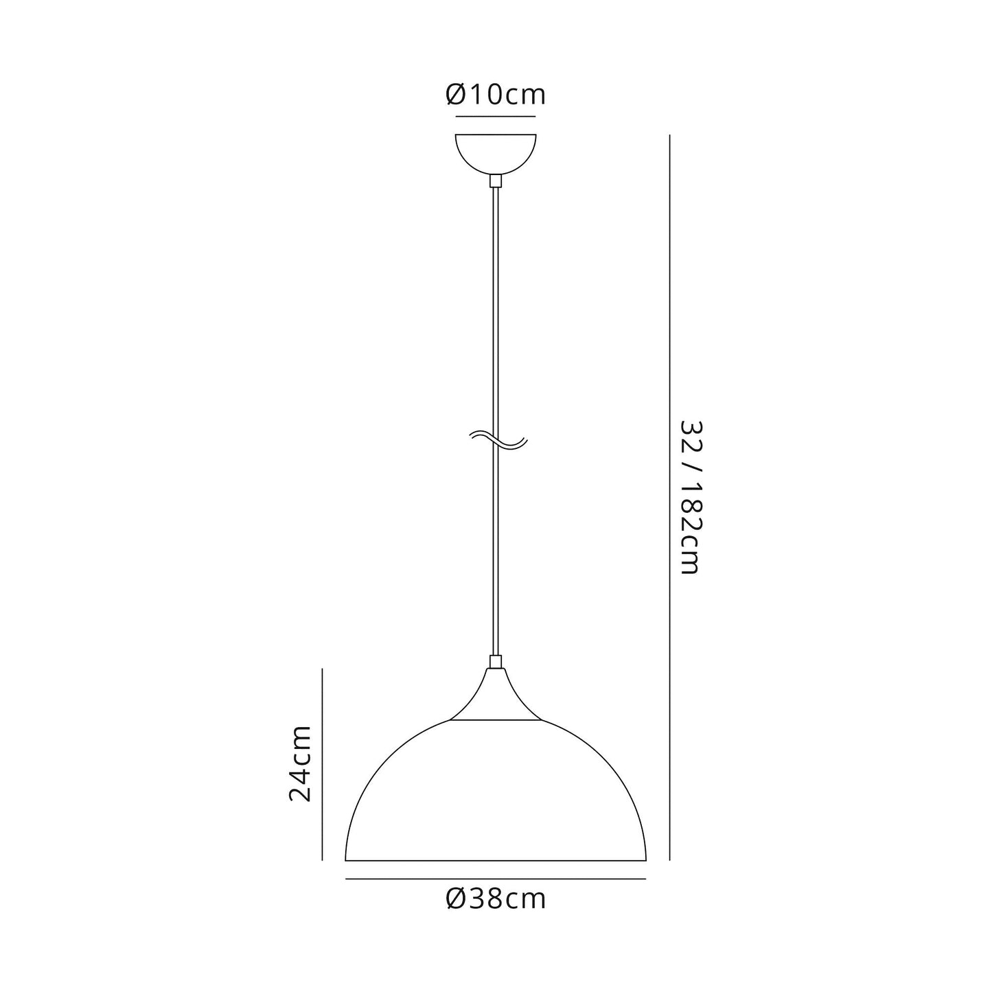 Burton 38cm Small Pendant, 1 x E27, Graphite and Satin Nickel 2