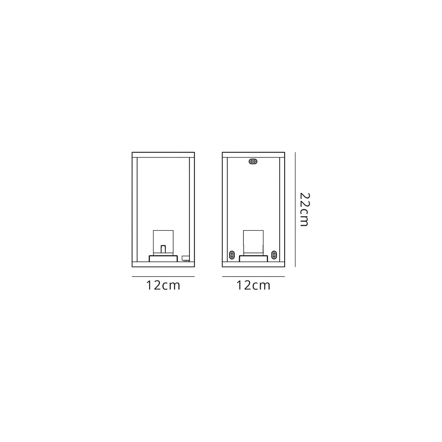 Briar Flush Wall Lamp, 1 x E27, IP54, Graphite Black, 2yrs Warranty 2