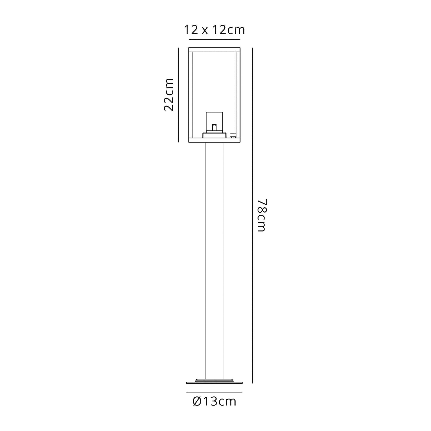 Briar Tall Post, 1 x E27, IP54, Graphite Black, 2yrs Warranty 2