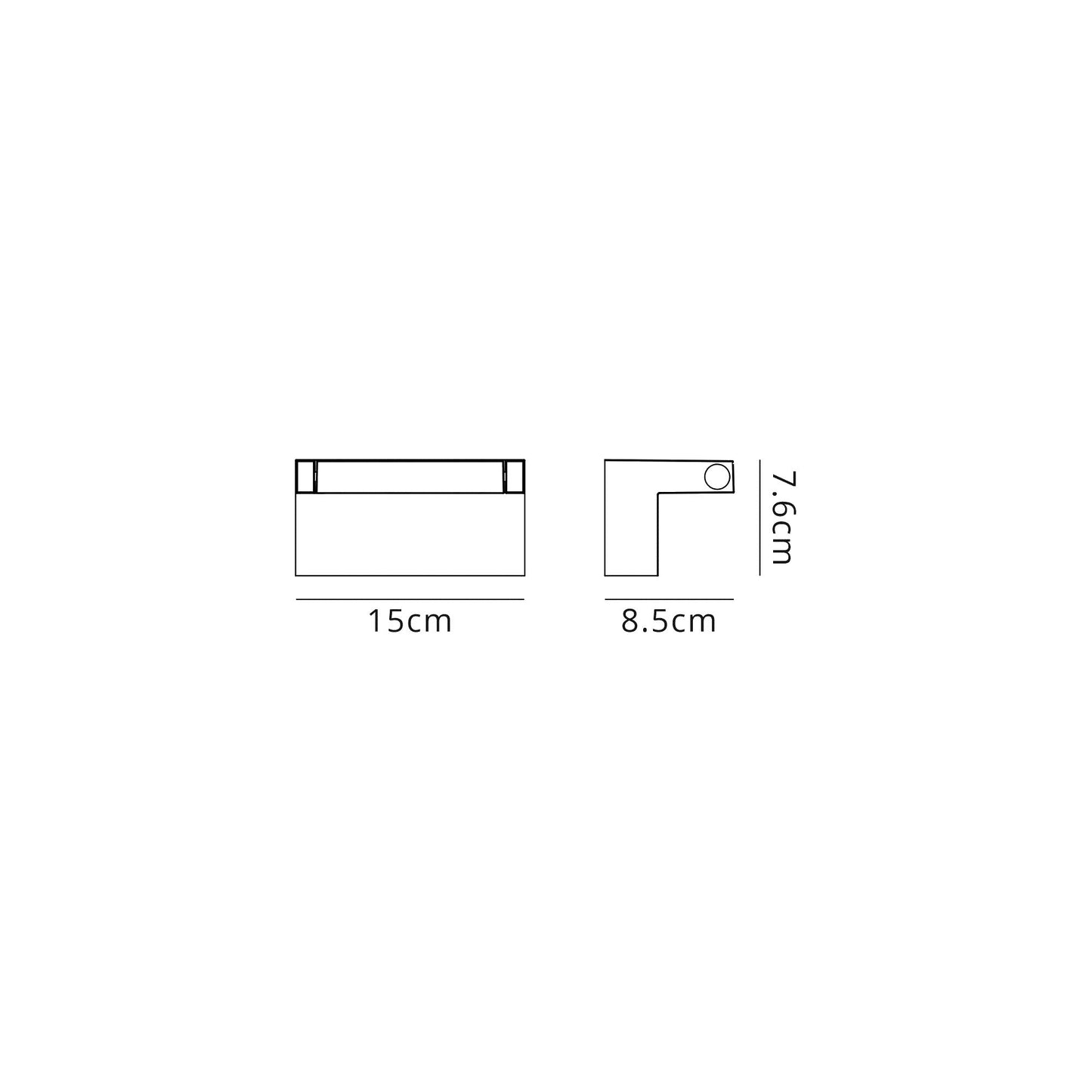 Mellor Wall Lamp Adjustable, 1 x 10W LED, 3000K, 720lm, IP54, Graphite Black, 3yrs Warranty