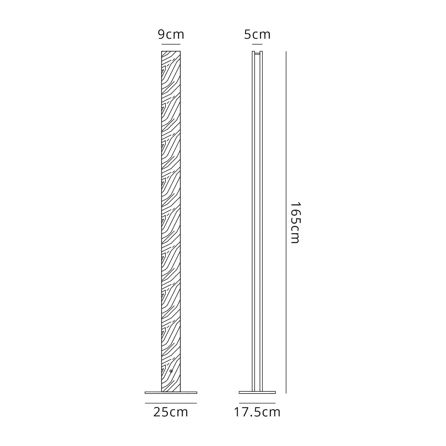 Clutton Floor Lamp, 2 x 18W LED, 3000K, 1560lm, Oak and Matt White, 3yrs Warranty