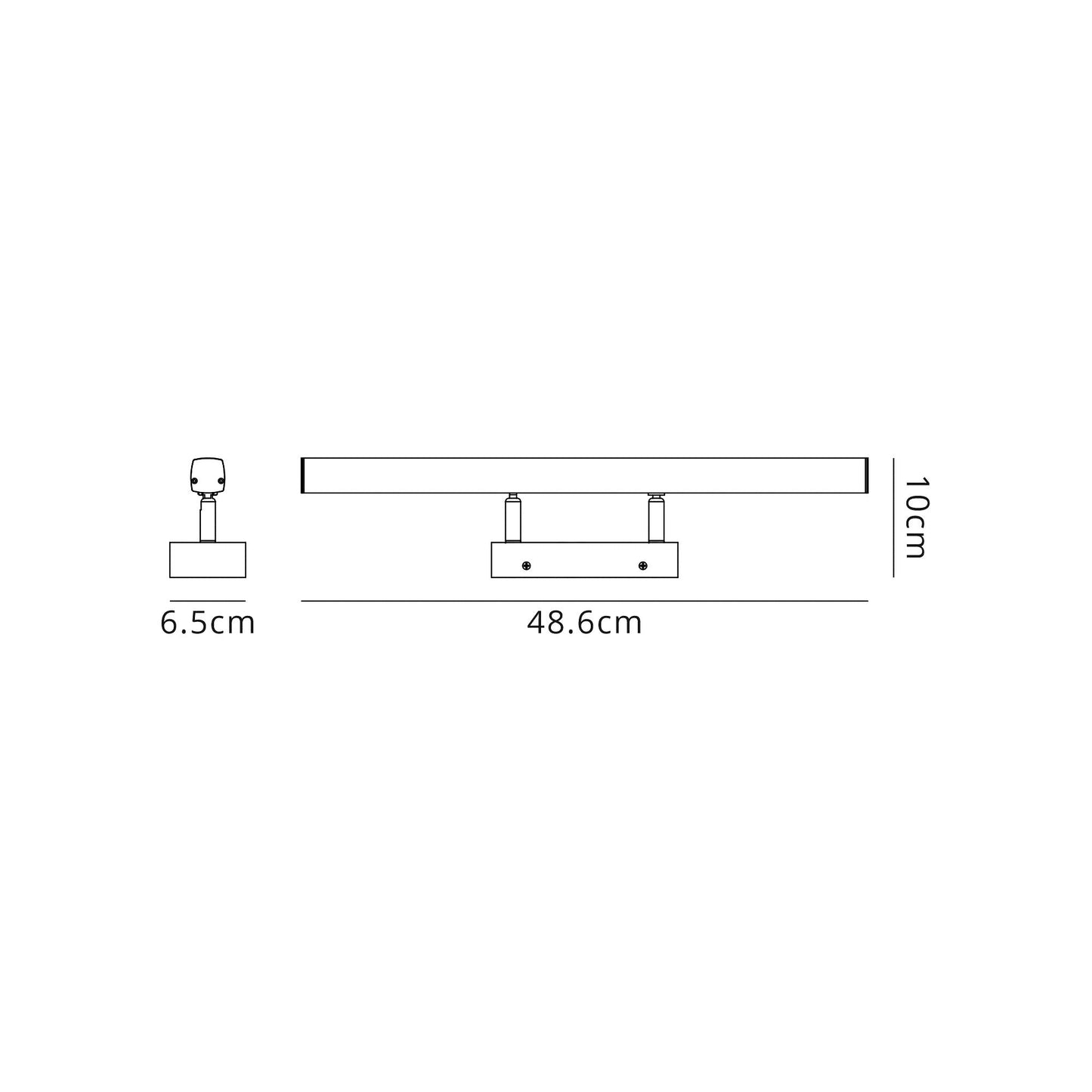 Chester Wall Lamp Medium Adjustable, 1 x 12W LED, 4000K, 1192lm, IP44, Polished Chrome, 3yrs Warranty 2
