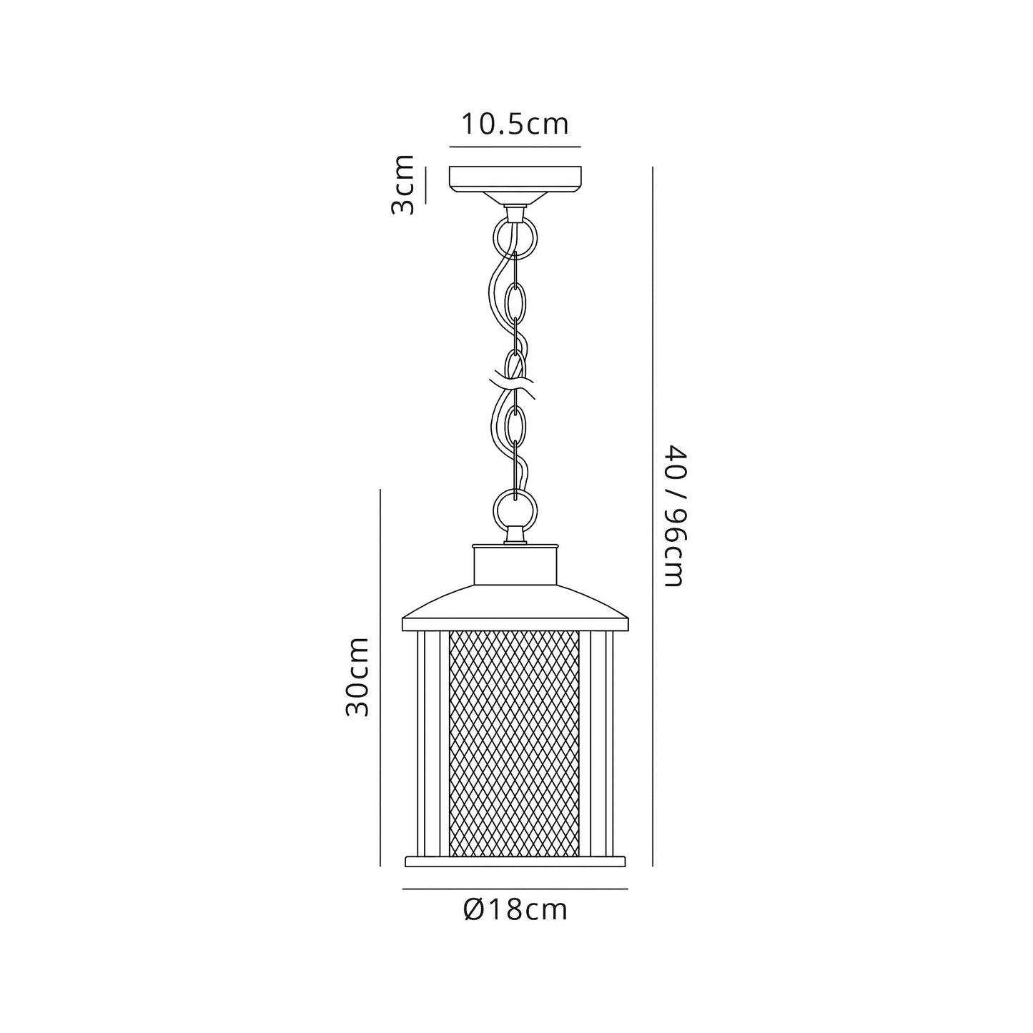 Harrop Pendant, 1 x E27, Antique Bronze and Clear Glass, IP54, 2yrs Warranty