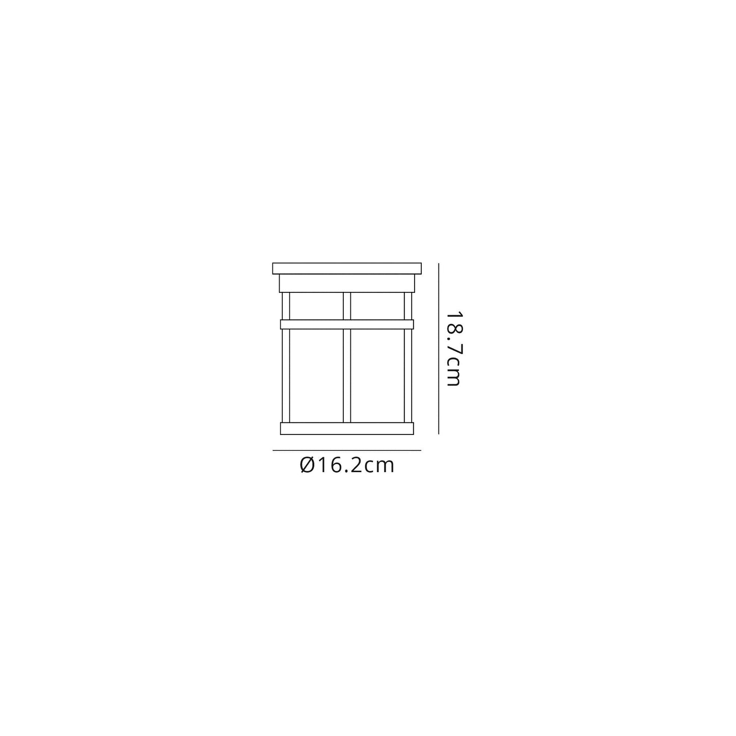 Beeston Ceiling, 1 x E27, Black and Clear Crackled Glass, IP54, 2yrs Warranty