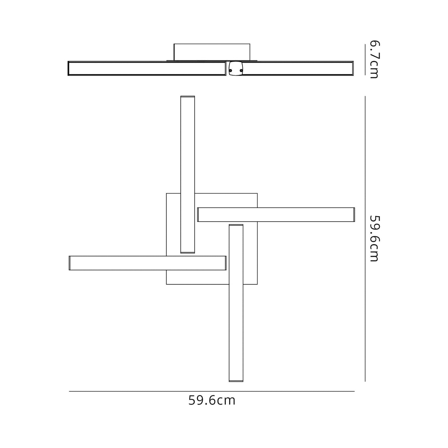 Chester 4 Light Ceiling, 4 x 6W LED, 4000K, 2210lm, IP44, Polished Chrome, 3yrs Warranty 2
