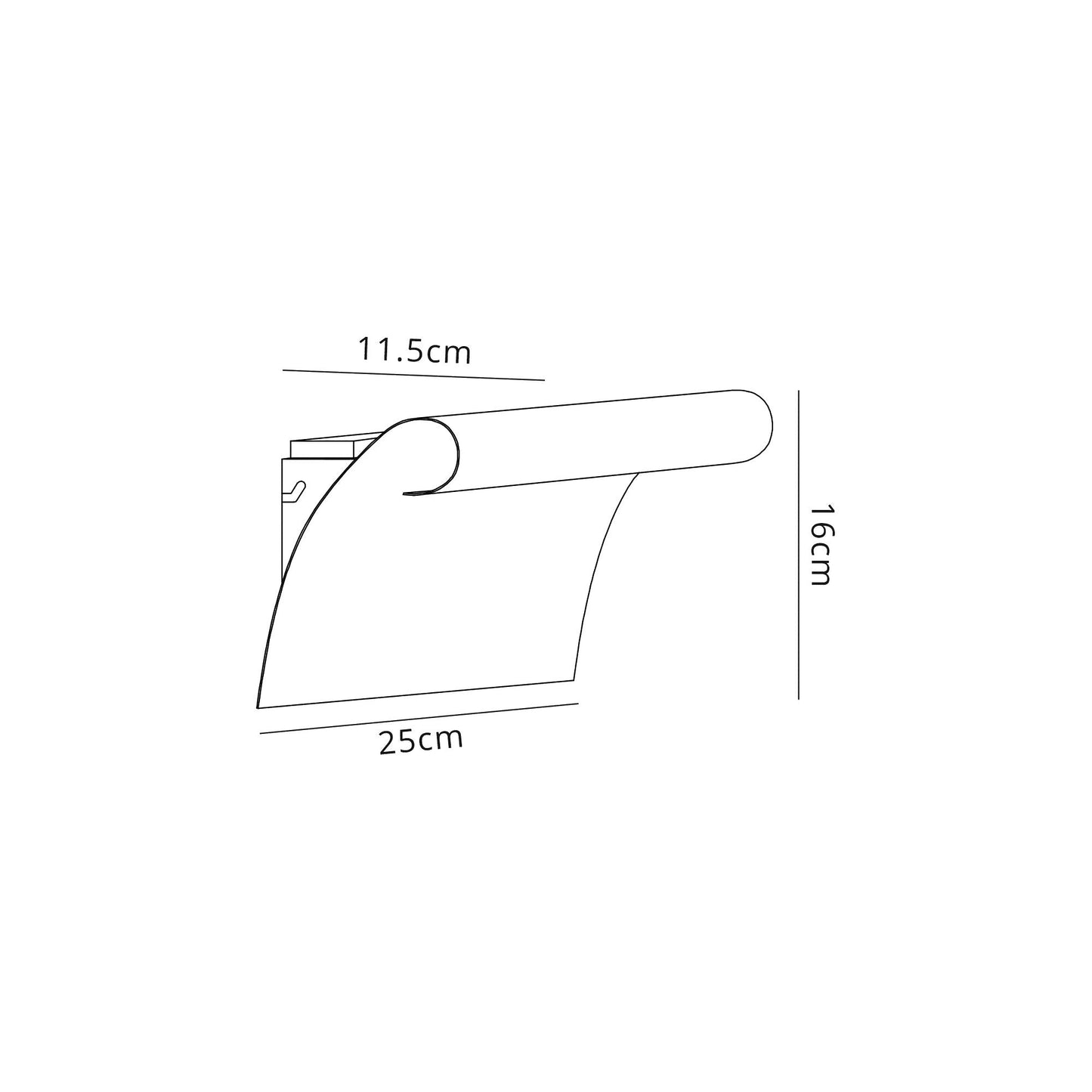 Styal Wall Lamp, 1 x 12W LED, 3000K, 840lm, Sand Anthracite and Polished Chrome, 3yrs Warranty