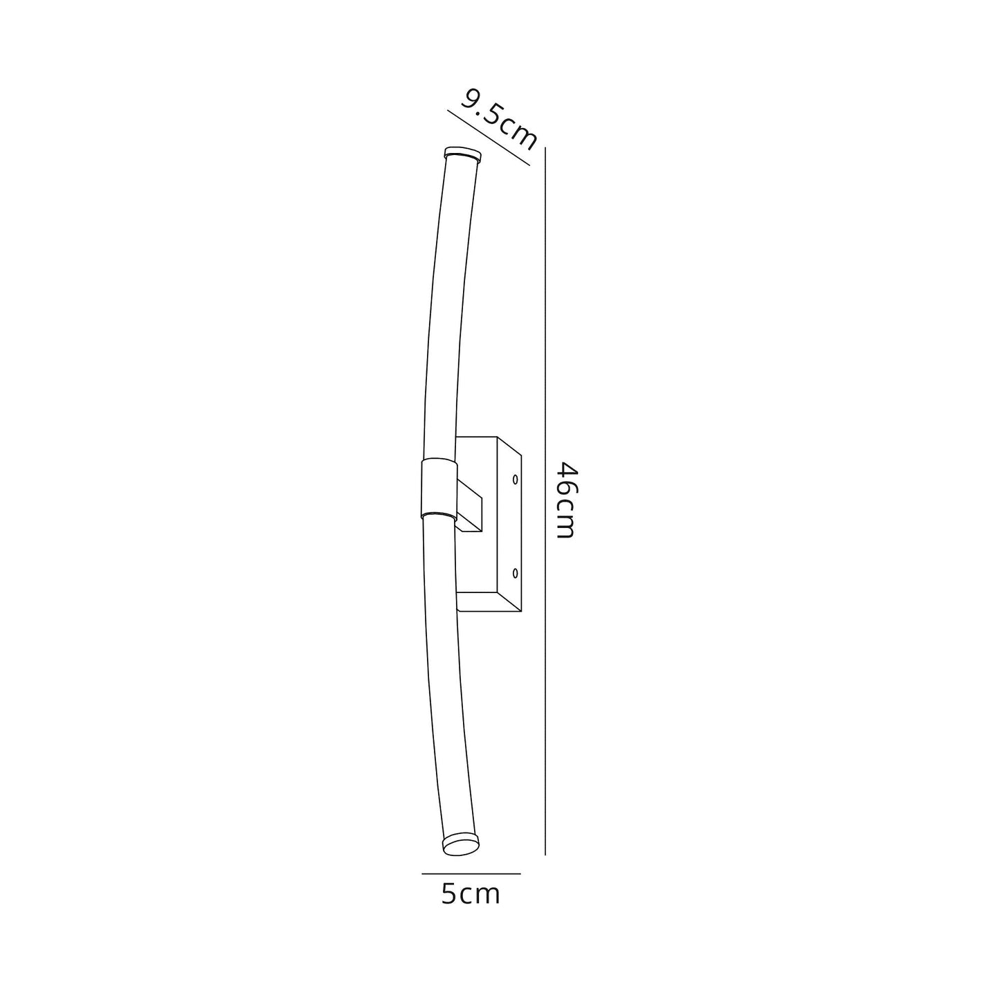 Aldford Wall Lamp Small, 2 x 4W LED, 3000K, 560lm, IP44, Polished Chrome, 3yrs Warranty
