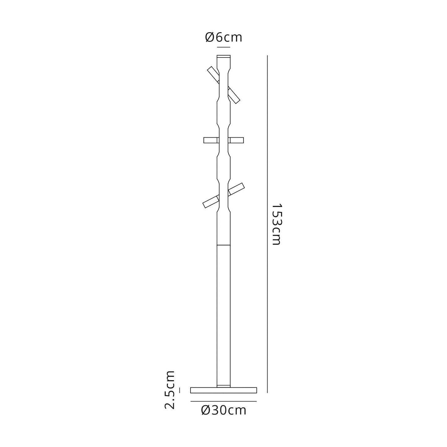 Hatchmere Floor Lamp, 6 x 2W LED, 3000K, 1680lm, Sand Black and Gold, 3yrs Warranty