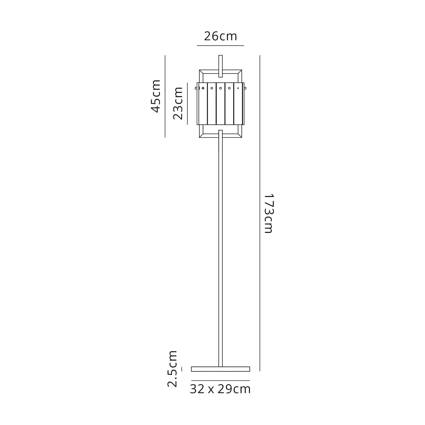Mobberley Floor Lamp, 2 Light E27, Matt Black and Crystal Sand Glass