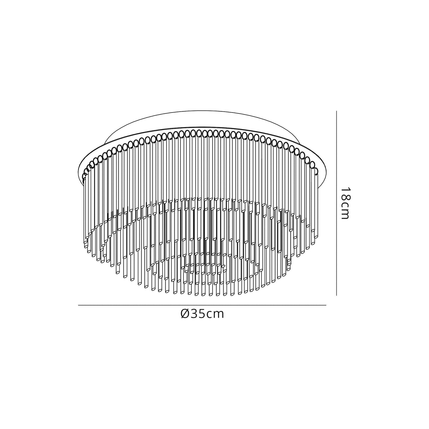 Hatton Ceiling Light, 6 x G9, IP44, Polished Chrome and Clear Glass 2
