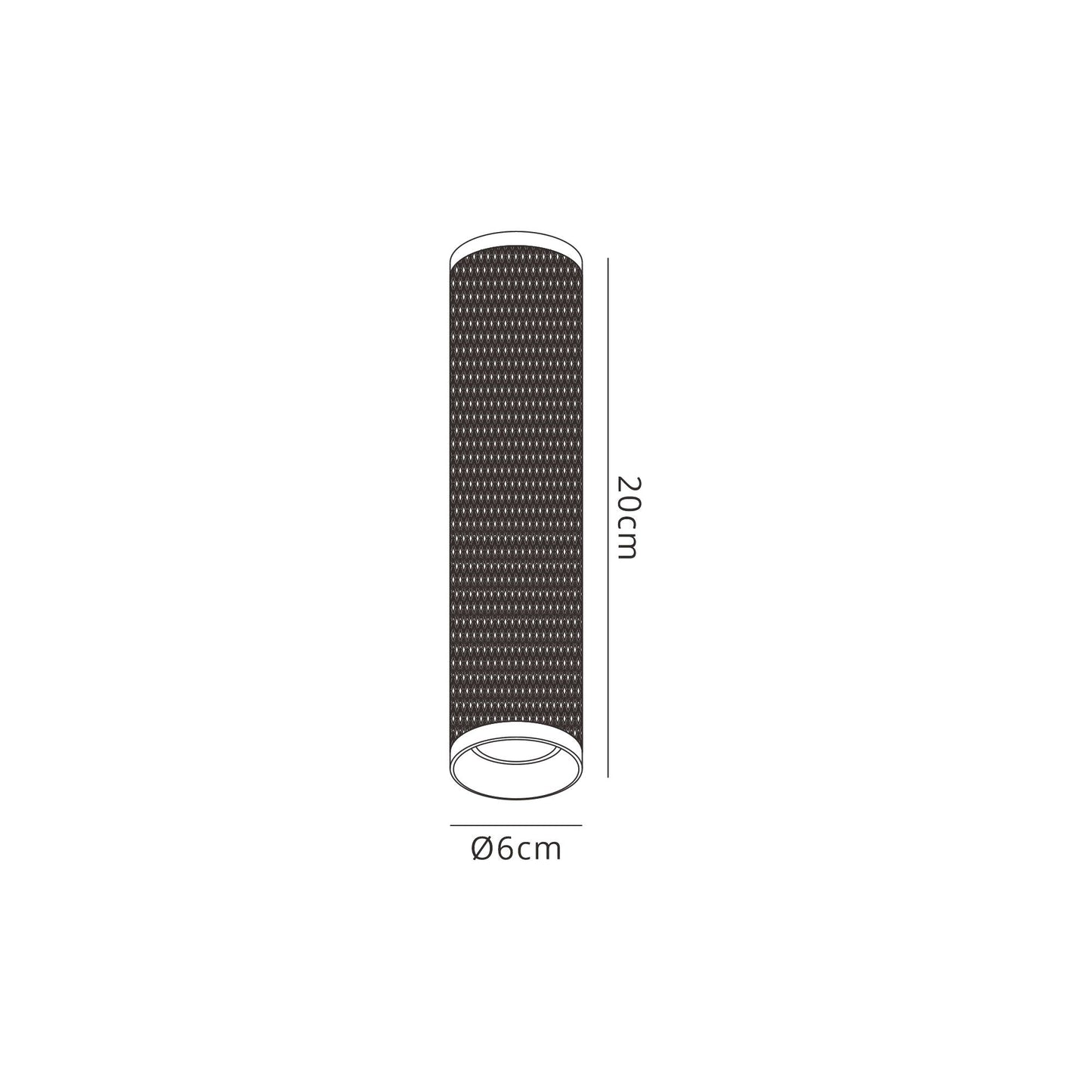 Heyes 20cm Surface Mounted Ceiling Light, 1 x GU10, Sand Black