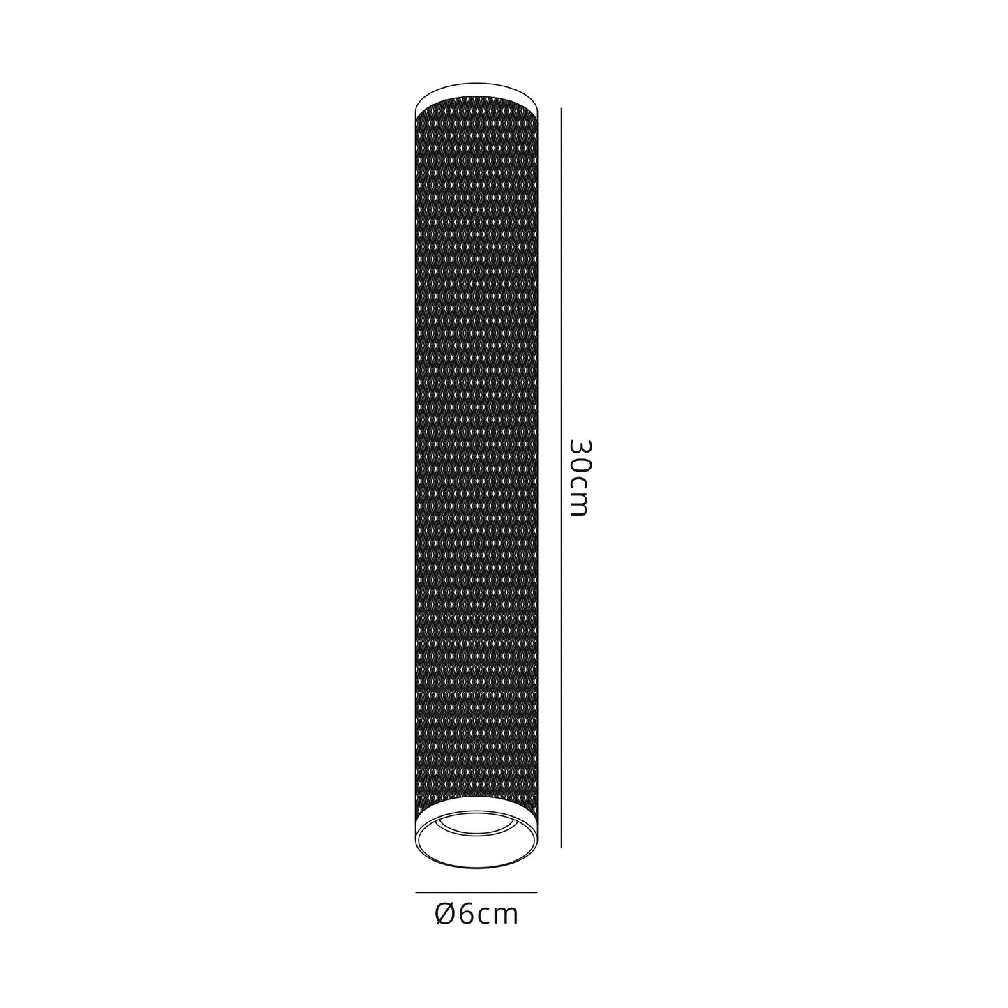 Heyes 30cm Surface Mounted Ceiling Light, 1 x GU10, Sand Black