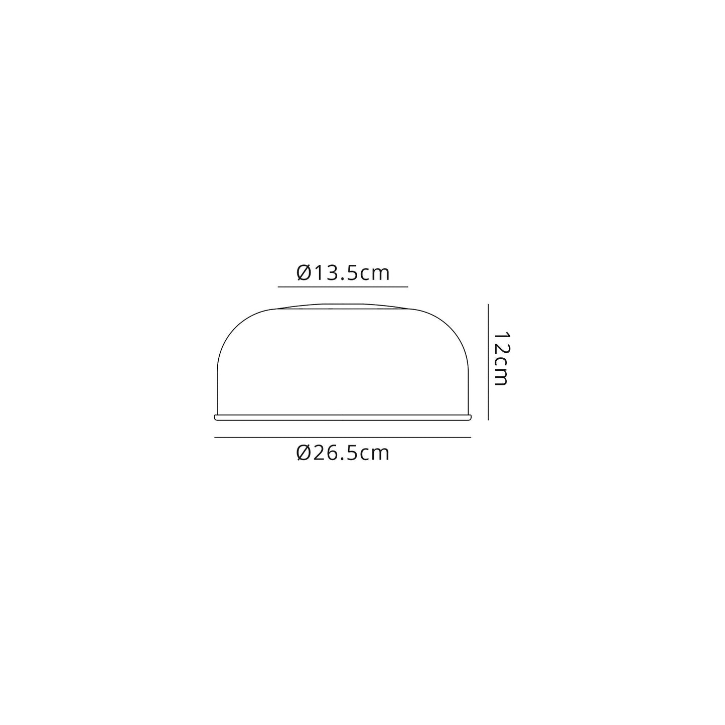 Stanley Round 26.5cm Prismatic Effect Clear Glass Lampshade