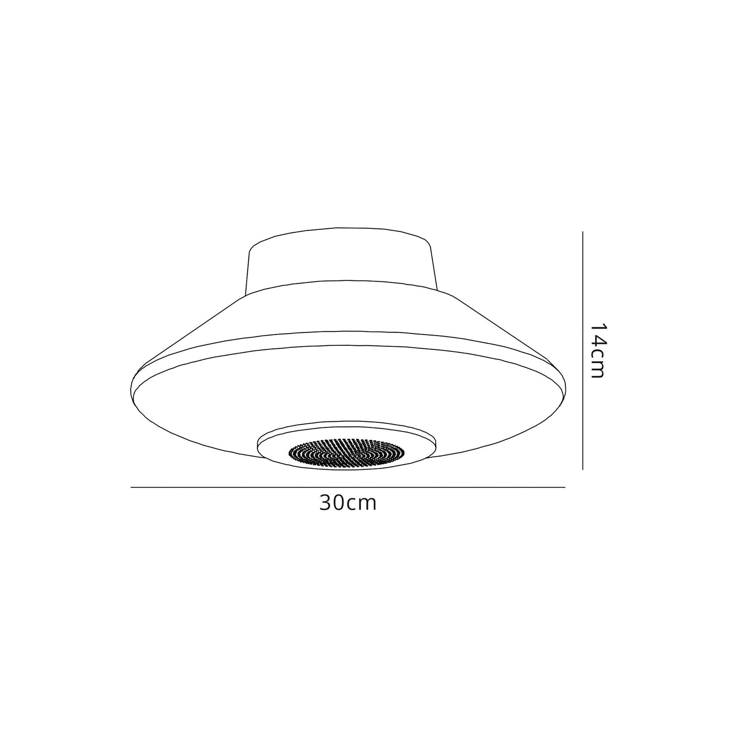 Ostler Flat Ceiling, 1 x 22W LED, IP44, RGB and Tuneable White Remote Control and App Control With Built In Speaker, Bluetooth, White, 3yrs Warranty