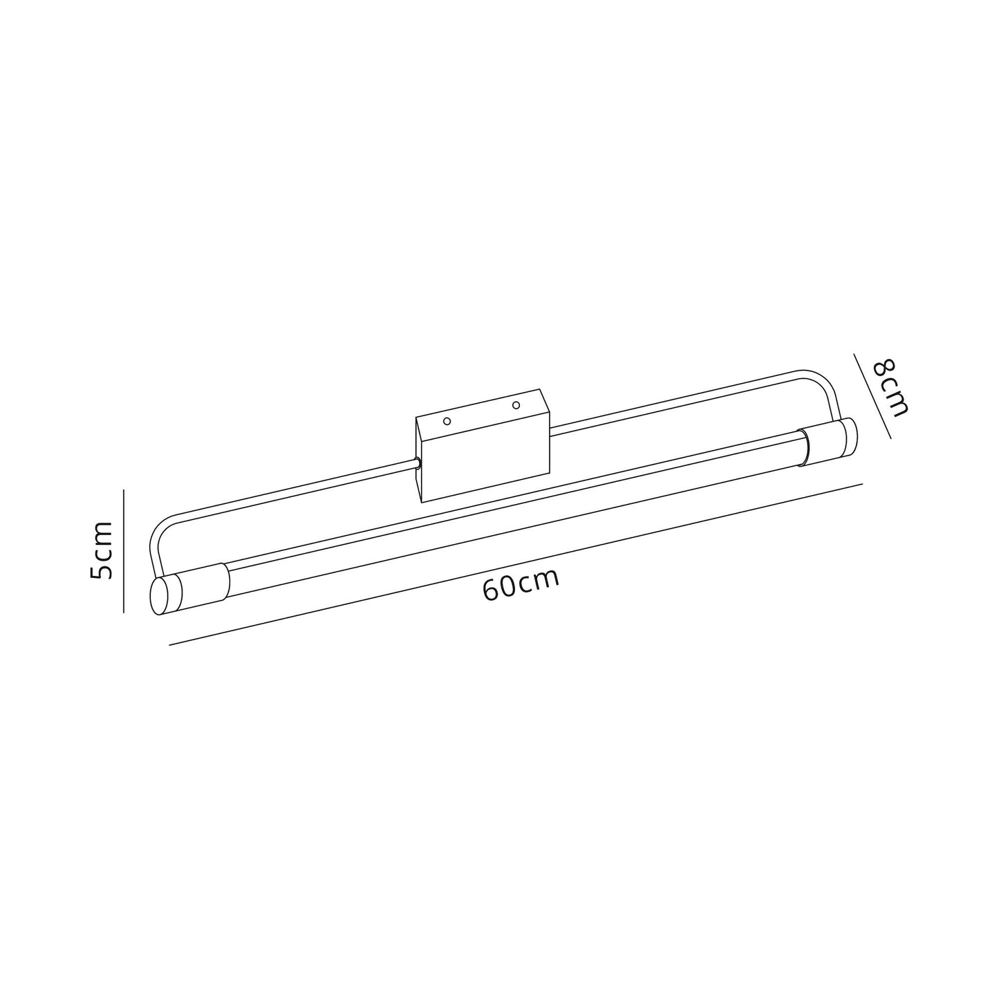 Chesterton LED 1 x 14W Chrome Wall Lamp Large 1 Light 4000K IP44 3yr Warranty 2