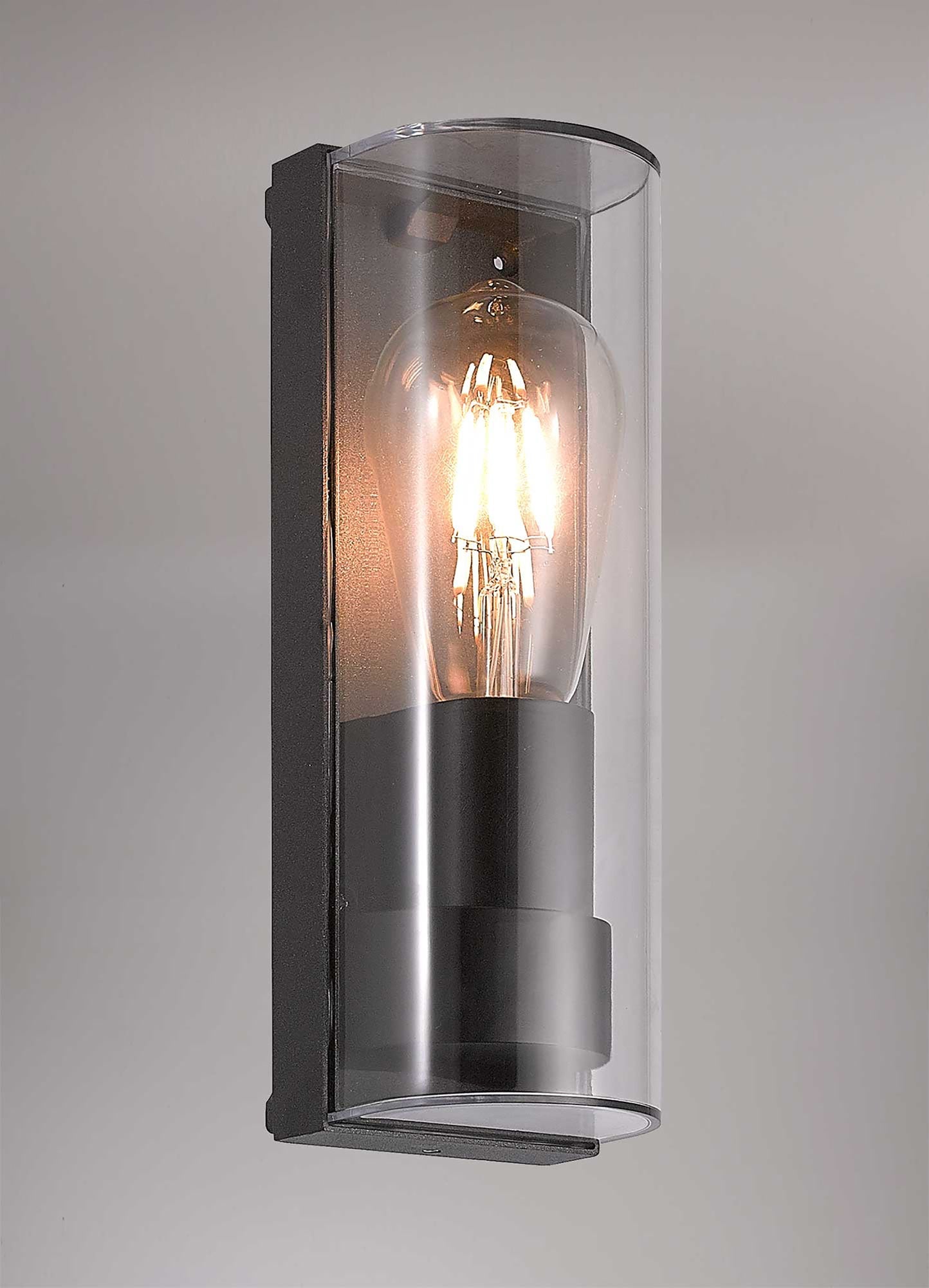Acacia Wall Lamp Curved, 1 x E27, IP65, Anthracite, 2yrs Warranty 2