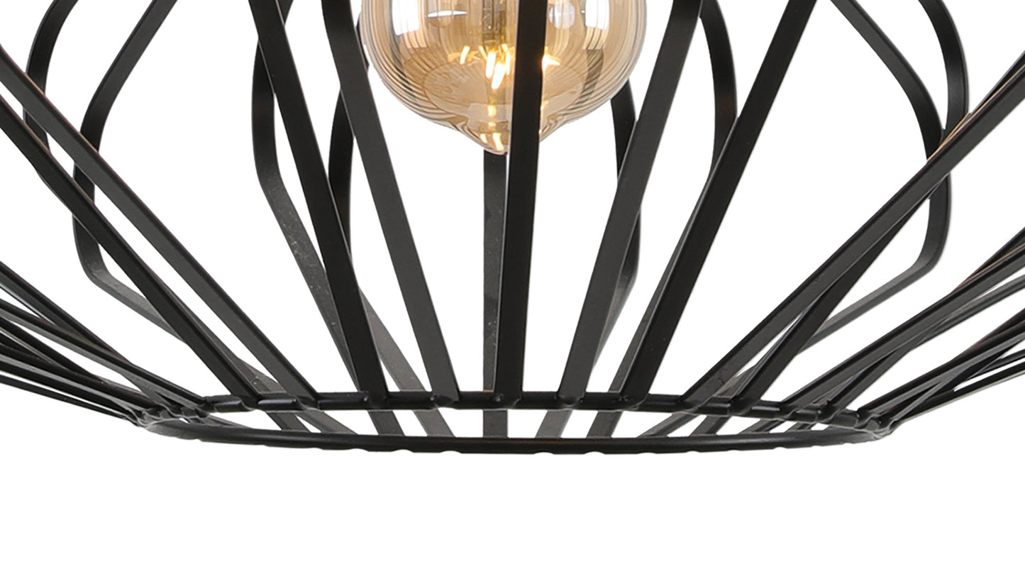 Adlington Pendant, 1 x E27, Matt Black 2