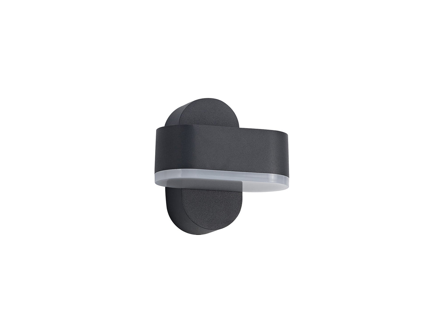 Albert 1 Light Adjustable Wall Lamp, 1 x 6W LED, 3000K, 400lm, IP54, Anthracite, 3yrs Warranty