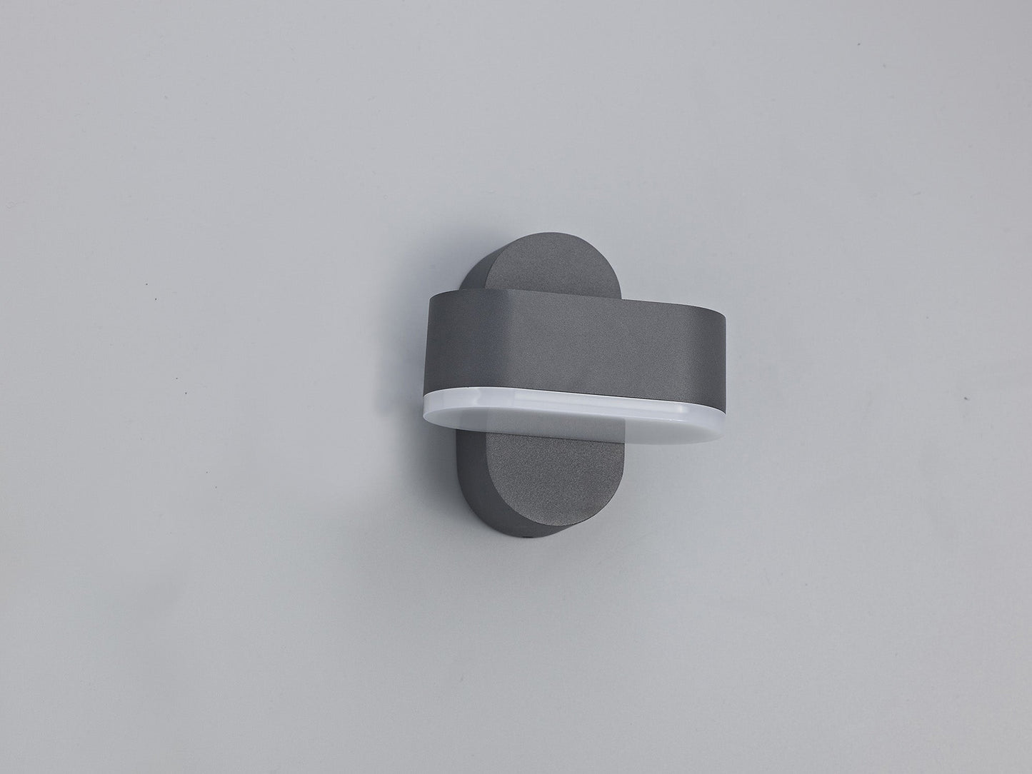 Albert 1 Light Adjustable Wall Lamp, 1 x 6W LED, 3000K, 400lm, IP54, Anthracite, 3yrs Warranty