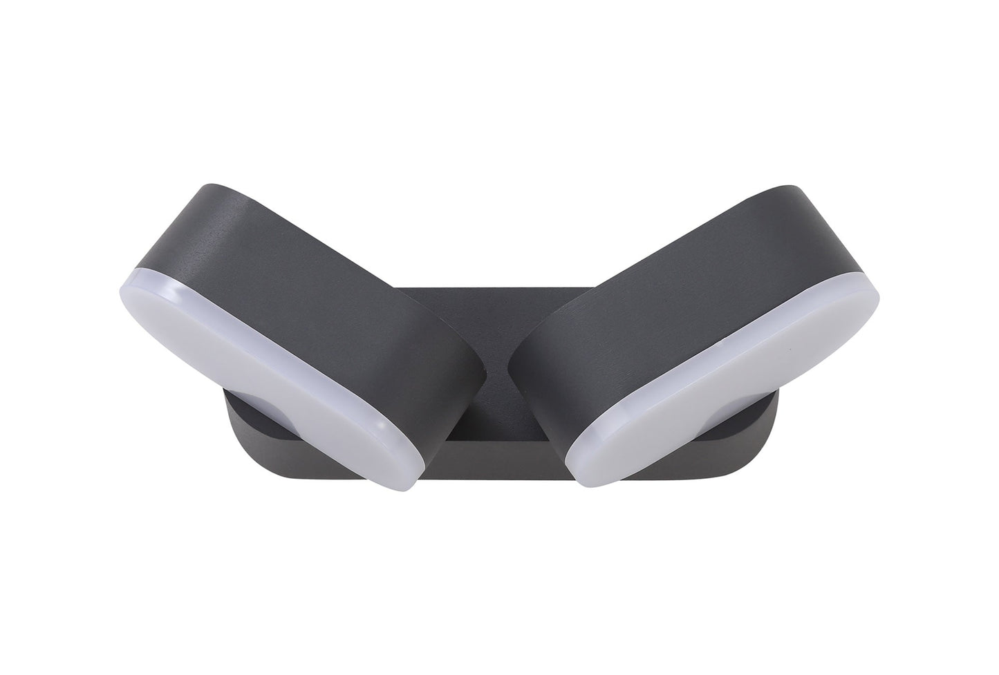 Albert 2 Light Adjustable Wall Lamp, 2 x 6W LED, 3000K, 780lm, IP54, Anthracite, 3yrs Warranty