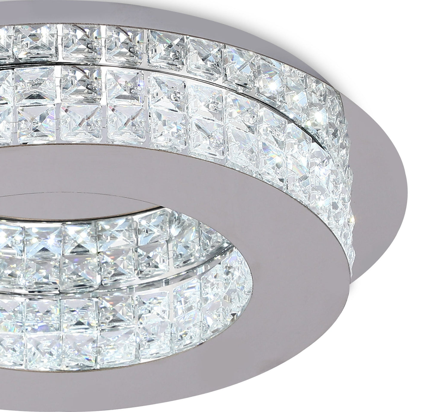 Appleton Ceiling Light, 1 x 18W LED, 4000K, 418lm, Polished Chrome and Crystal, 3yrs Warranty 2