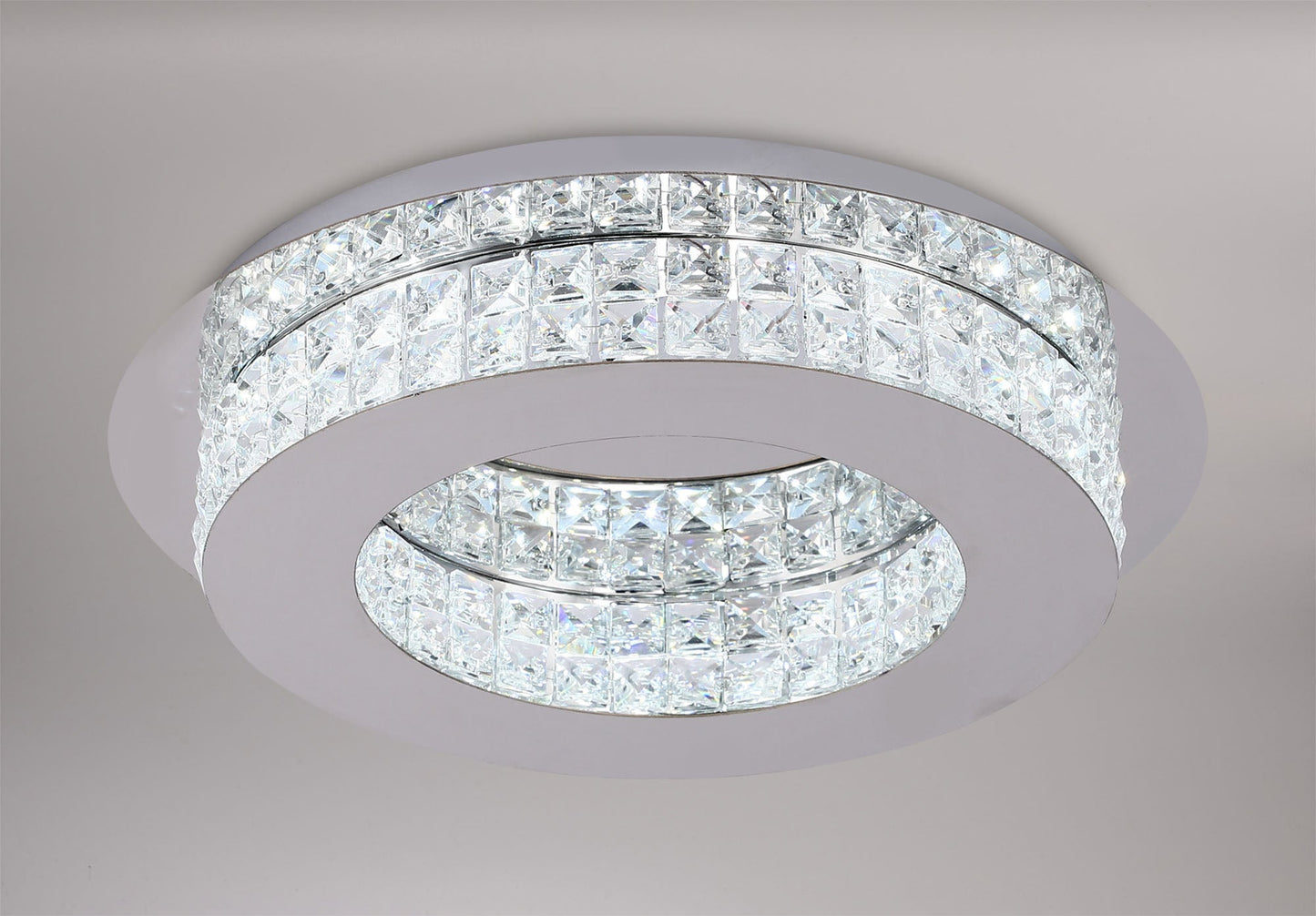 Appleton Ceiling Light, 1 x 18W LED, 4000K, 418lm, Polished Chrome and Crystal, 3yrs Warranty 2