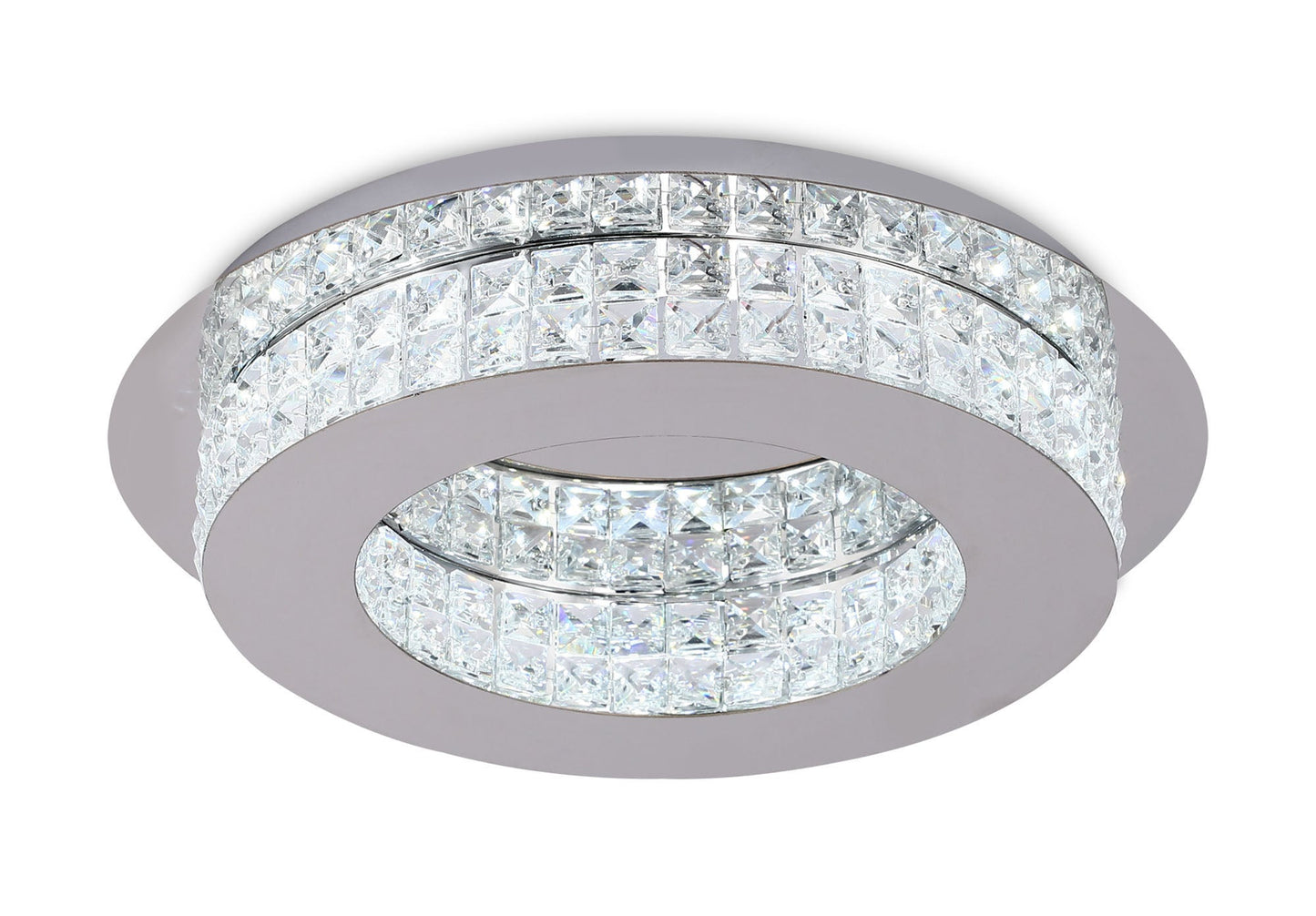 Appleton Ceiling Light, 1 x 18W LED, 4000K, 418lm, Polished Chrome and Crystal, 3yrs Warranty 2