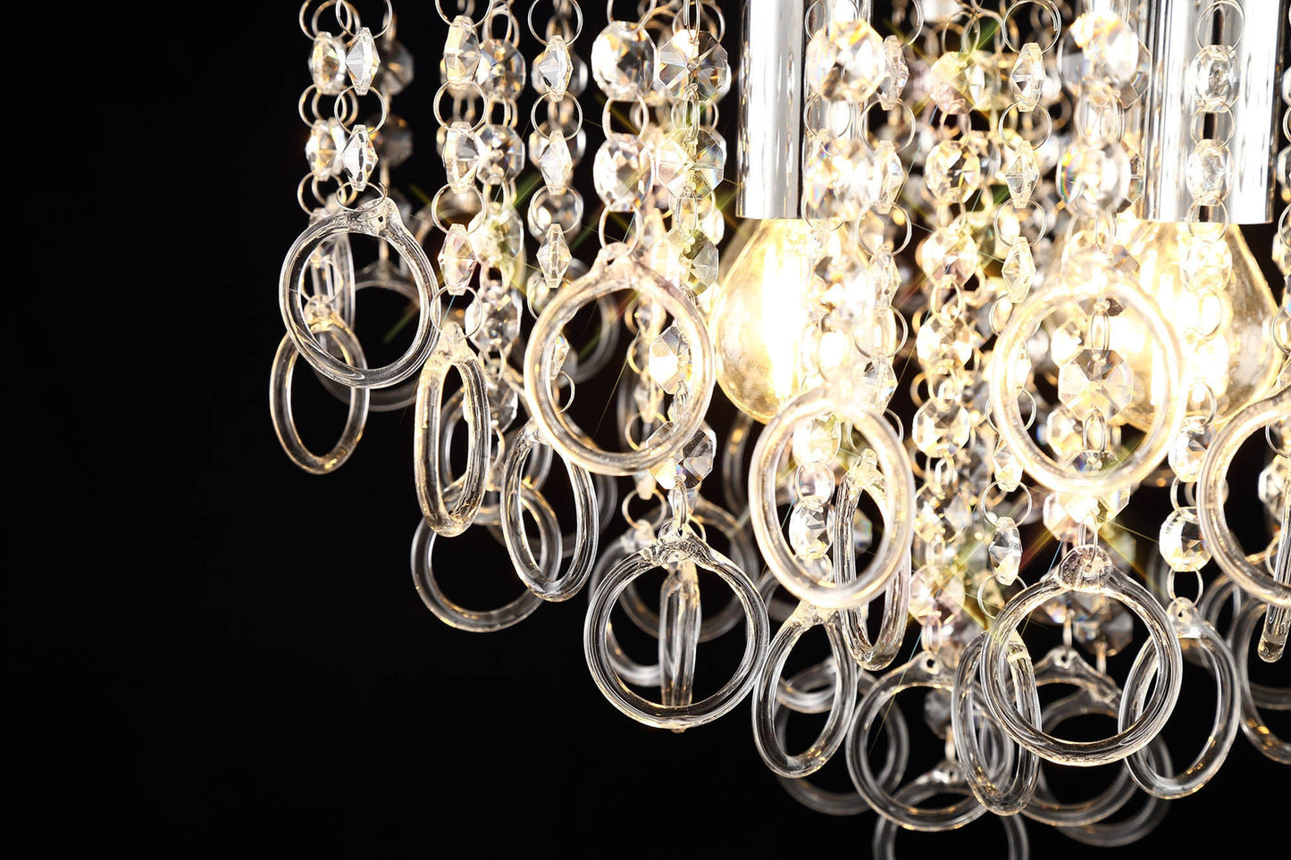 Apsley Ceiling, 4 Light E14, Polished Chrome and Crystal