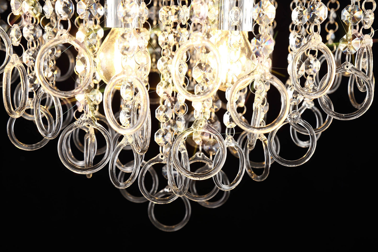 Apsley Ceiling, 4 Light E14, Polished Chrome and Crystal