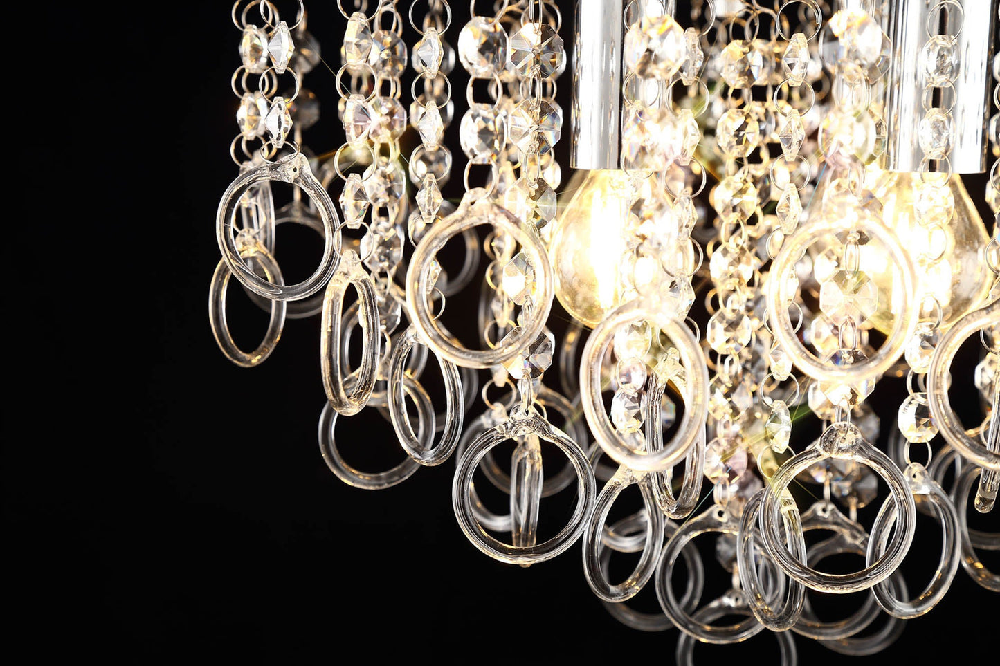Apsley Ceiling, 6 Light E14, Polished Chrome and Crystal