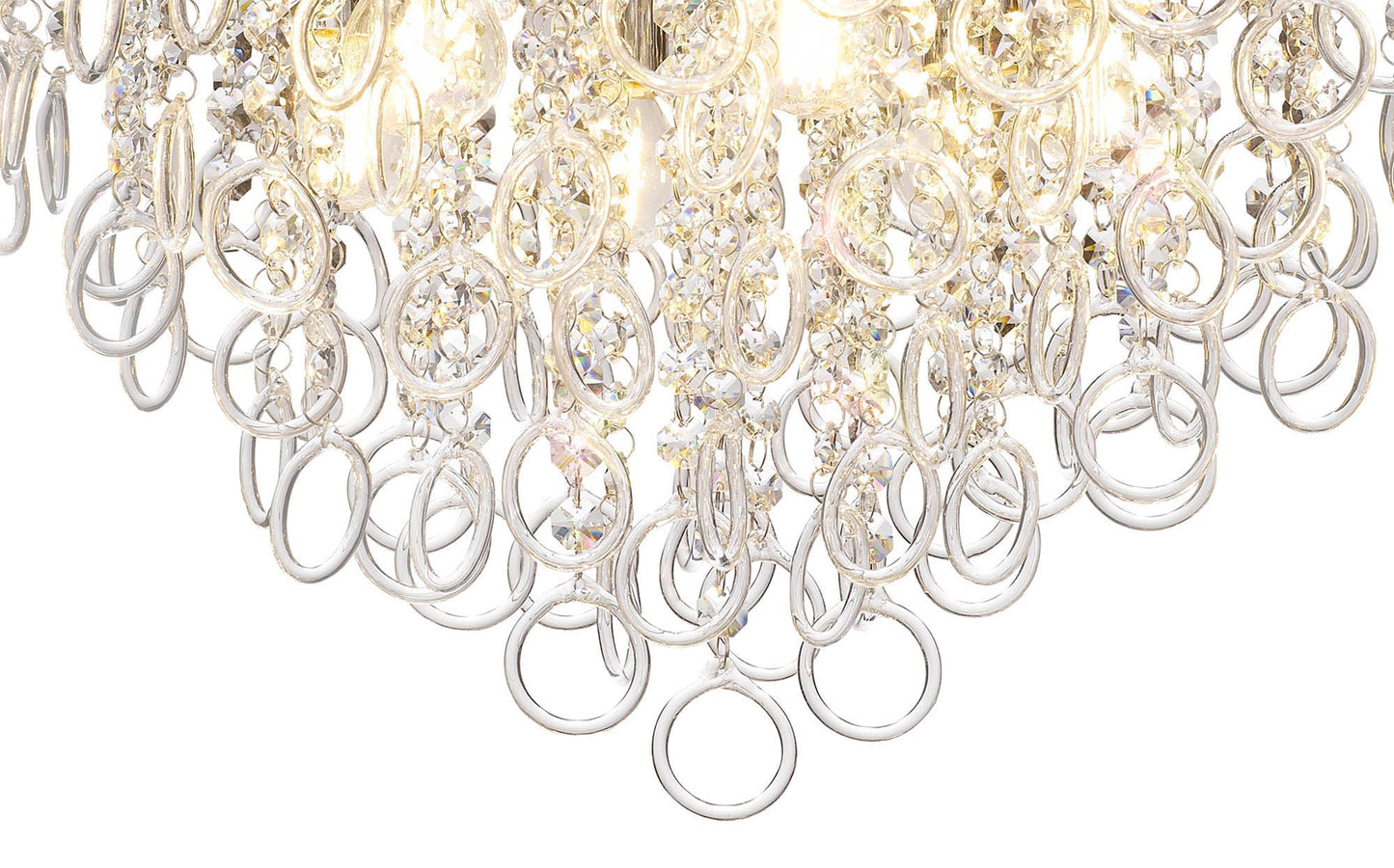 Apsley Ceiling, 6 Light E14, Polished Chrome and Crystal