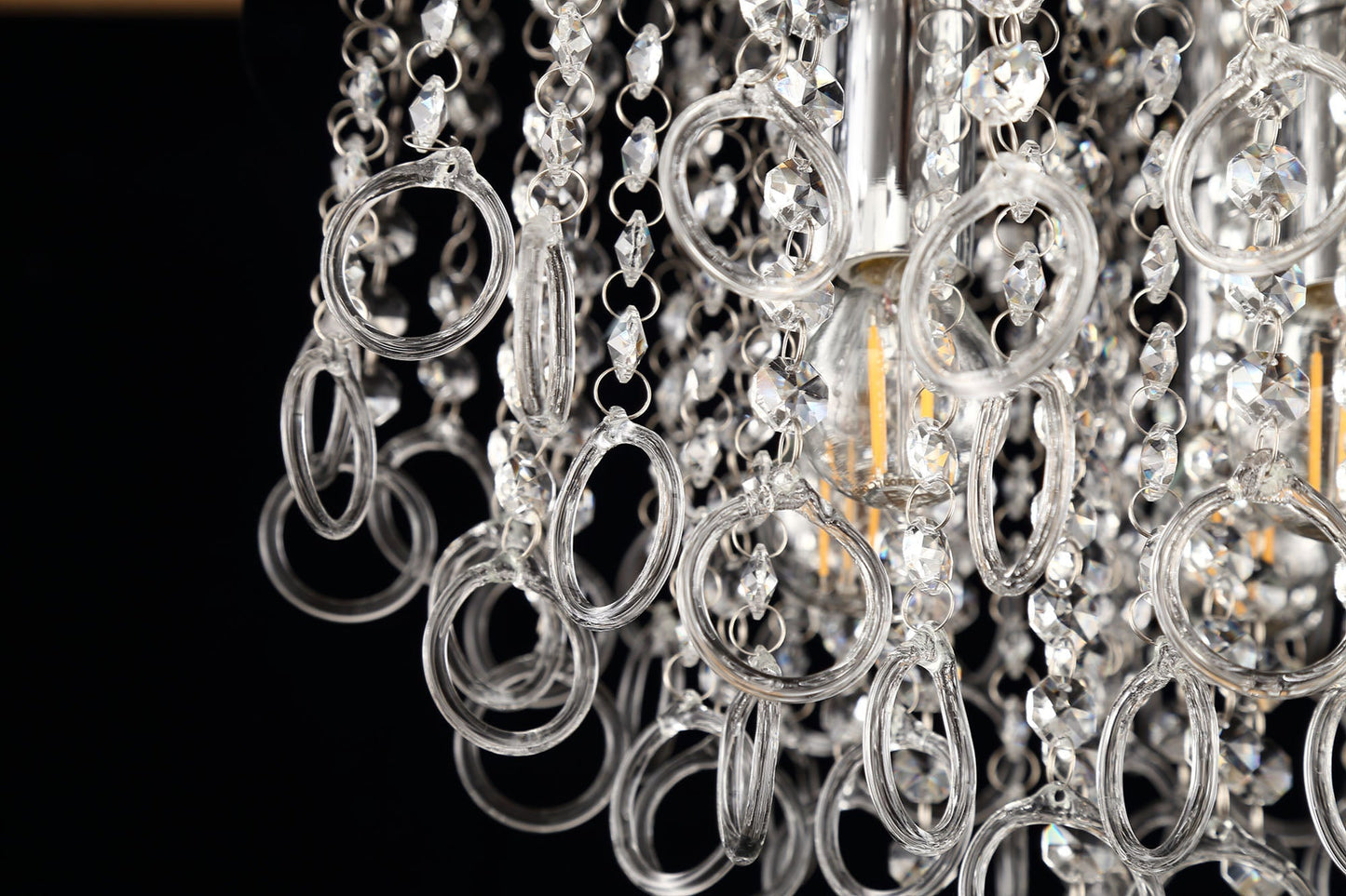 Apsley Ceiling, 6 Light E14, Polished Chrome and Crystal