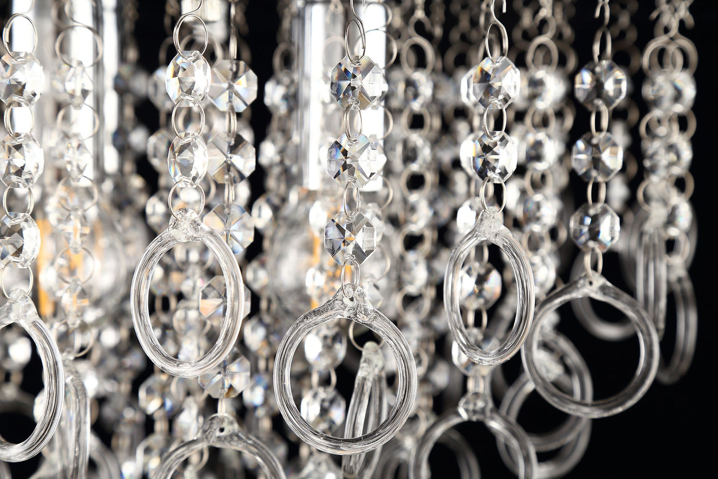 Apsley Ceiling, 6 Light E14, Polished Chrome and Crystal