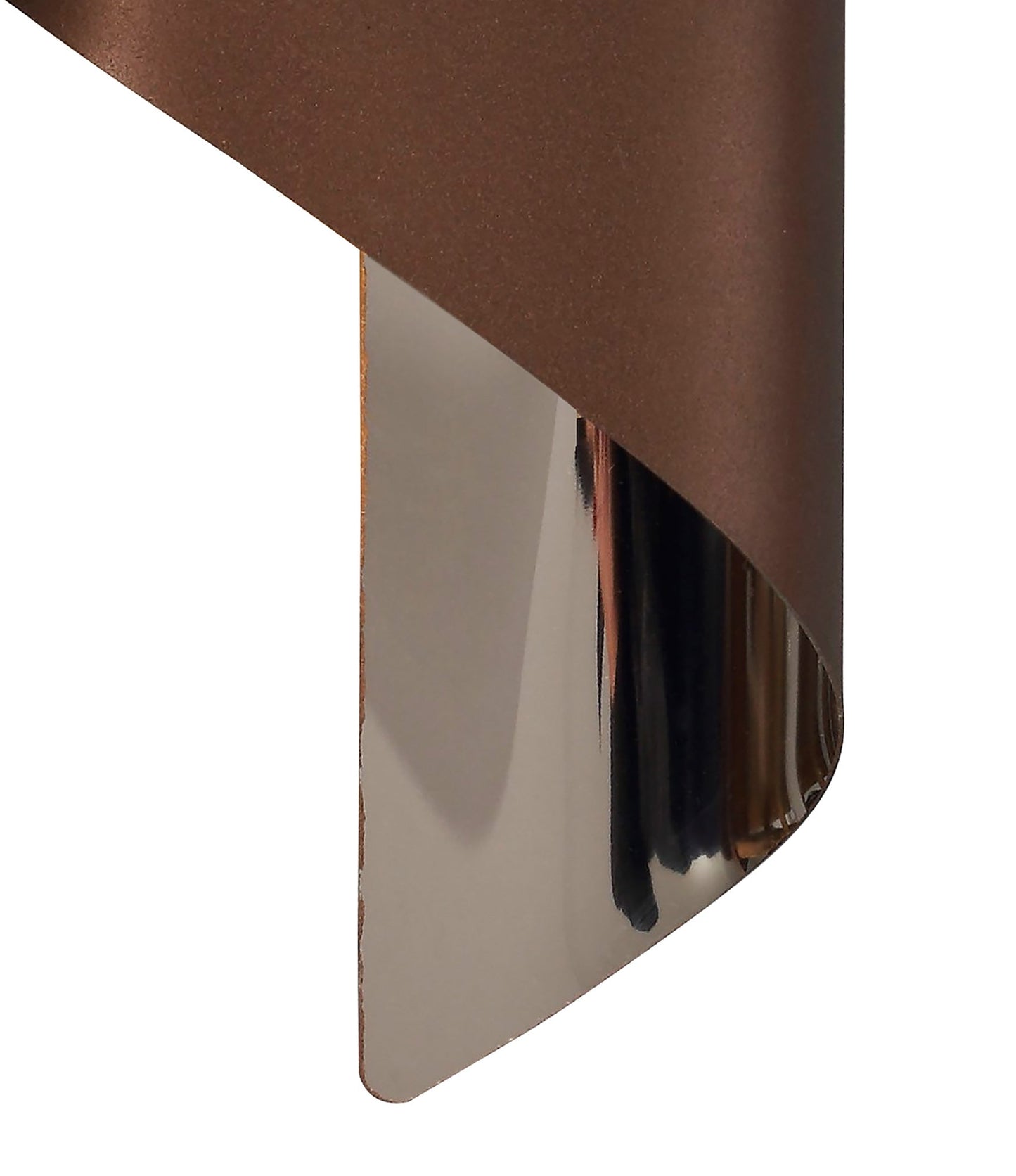 Arley Wall Lamp Small, 1 x 8W LED, 3000K, 640lm, Satin Brown and Polished Chrome, 3yrs Warranty 2