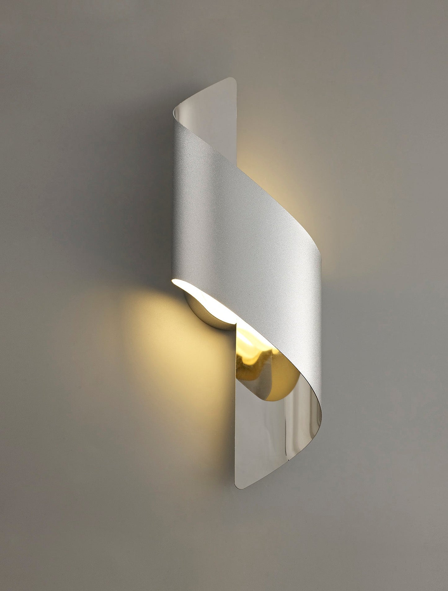 Arley Wall Lamp Small, 1 x 8W LED, 3000K, 640lm, Silver and Polished Chrome, 3yrs Warranty 2