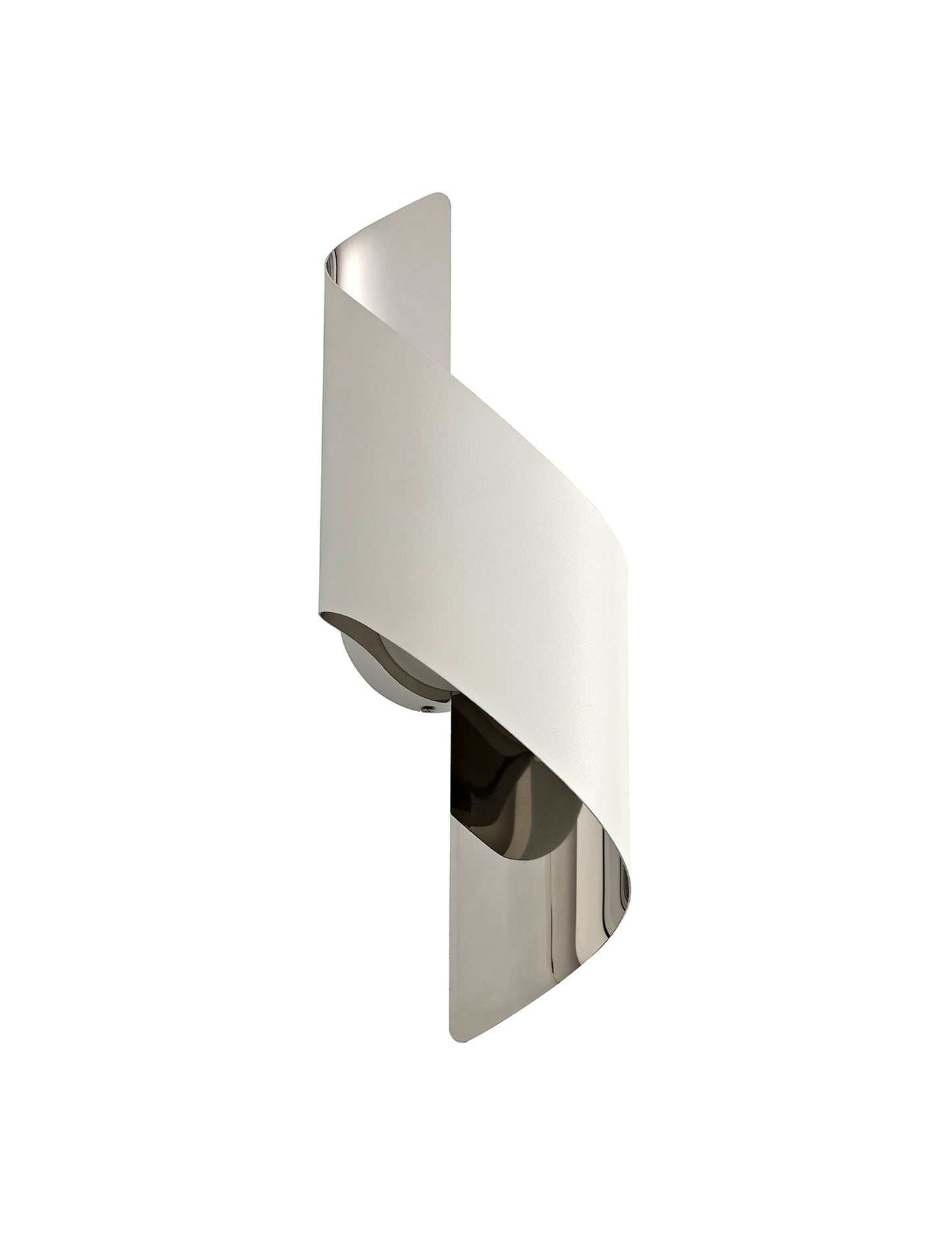 Arley Wall Lamp Small, 1 x 8W LED, 3000K, 640lm, White and Polished Chrome, 3yrs Warranty 2