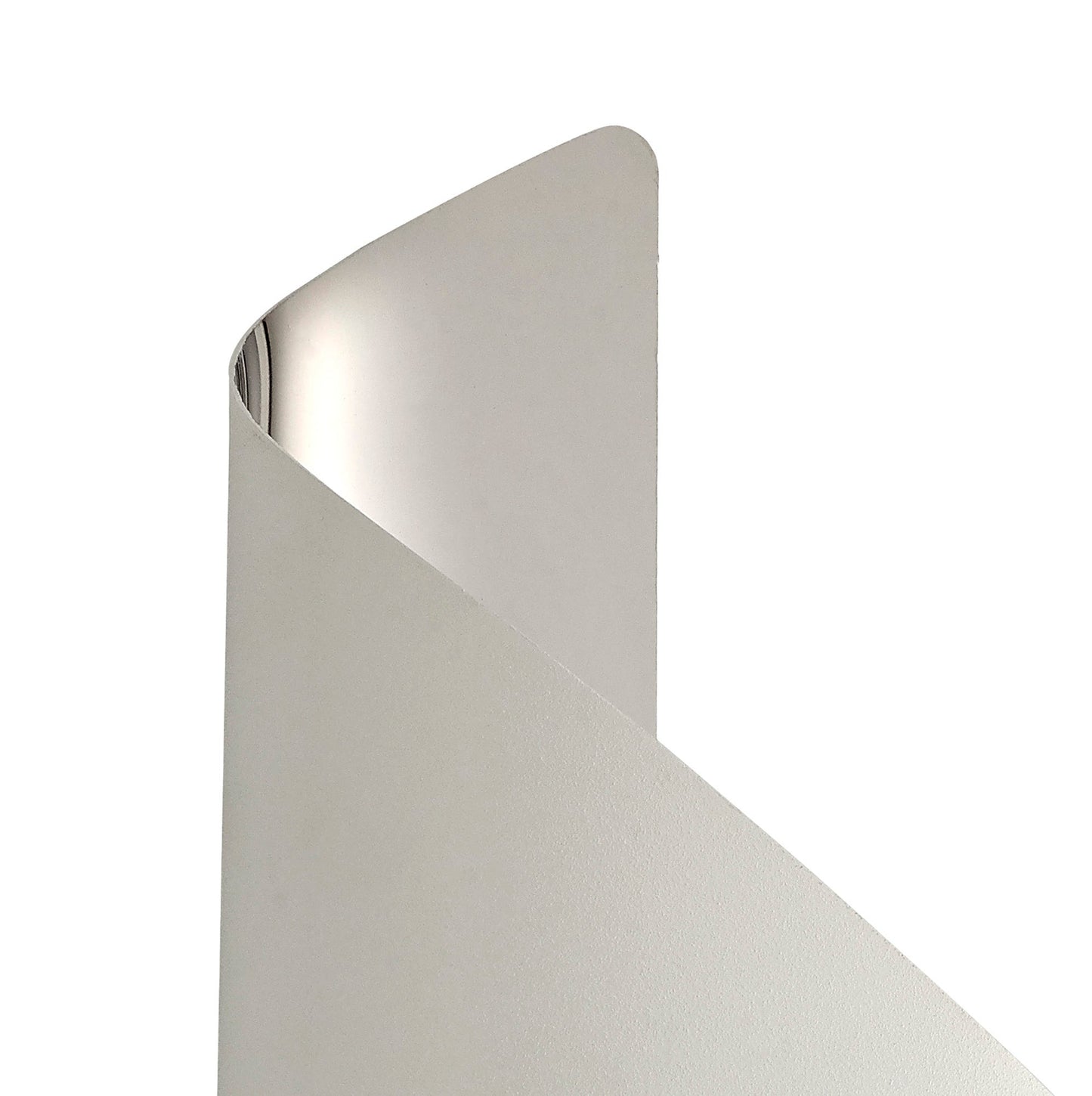 Arley Wall Lamp Small, 1 x 8W LED, 3000K, 640lm, White and Polished Chrome, 3yrs Warranty 2