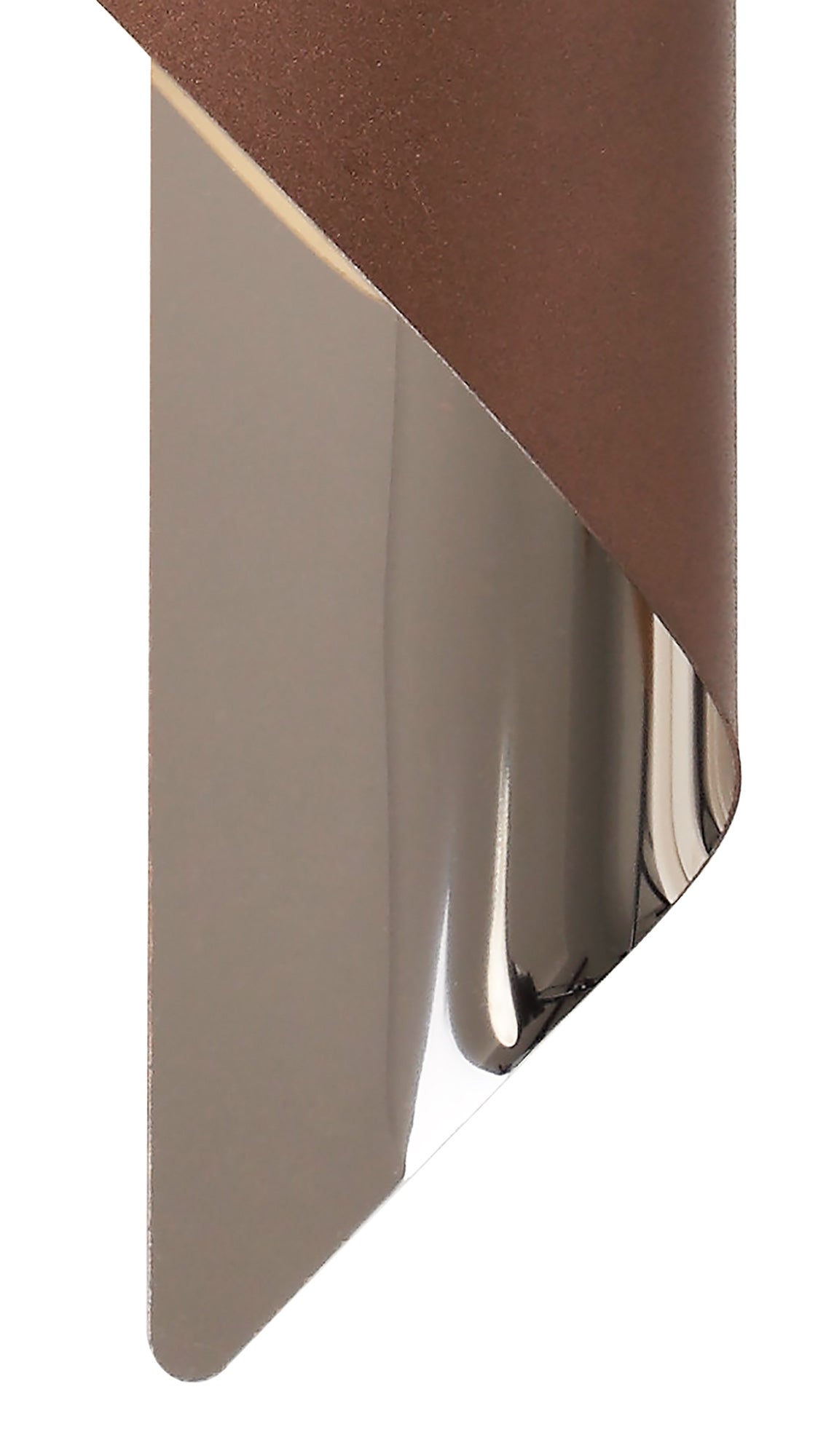 Arley Wall Lamp Large, 1 x 8W LED, 3000K, 640lm, Satin Brown and Polished Chrome, 3yrs Warranty 2