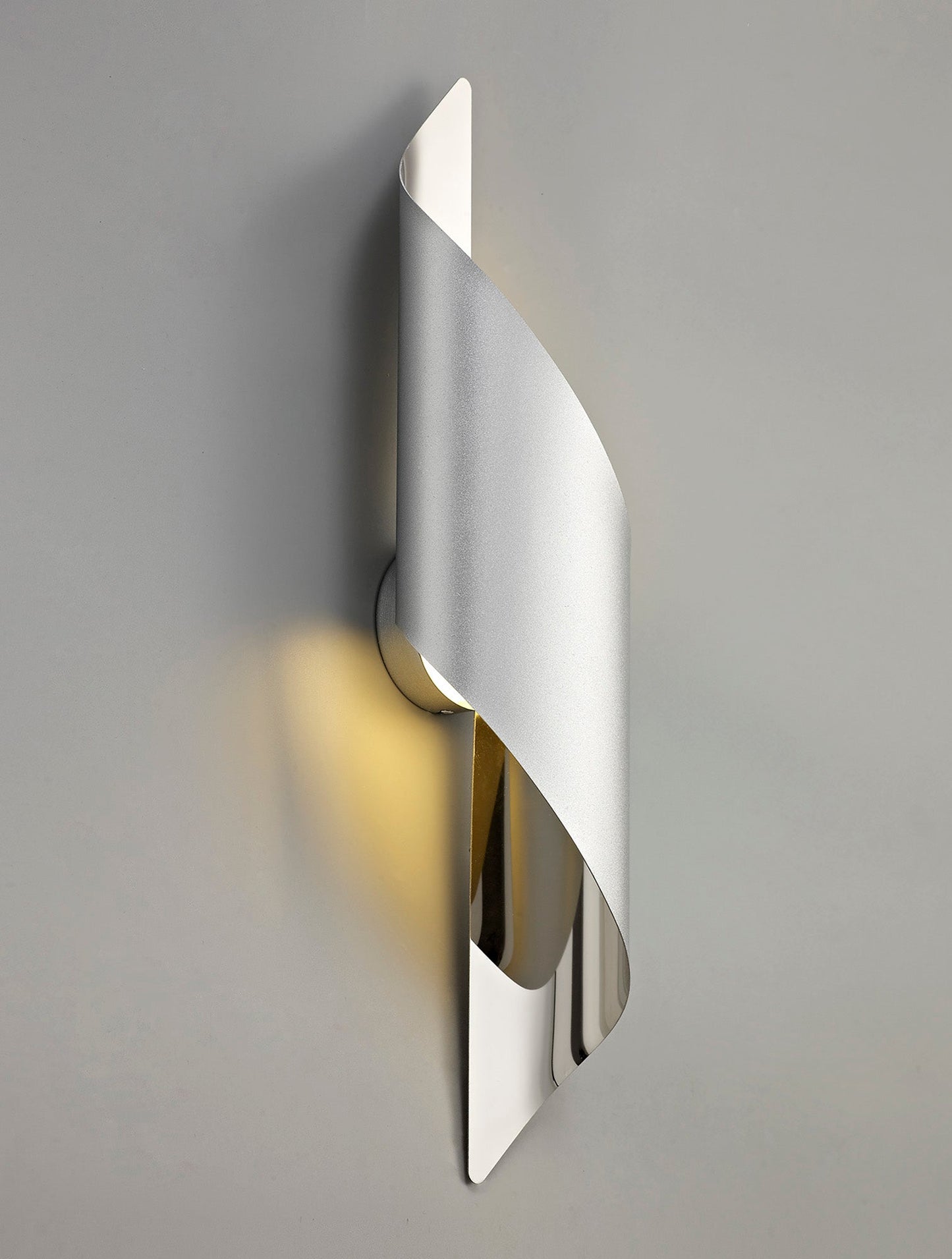 Arley Wall Lamp Large, 1 x 8W LED, 3000K, 640lm, Silver and Polished Chrome, 3yrs Warranty 2