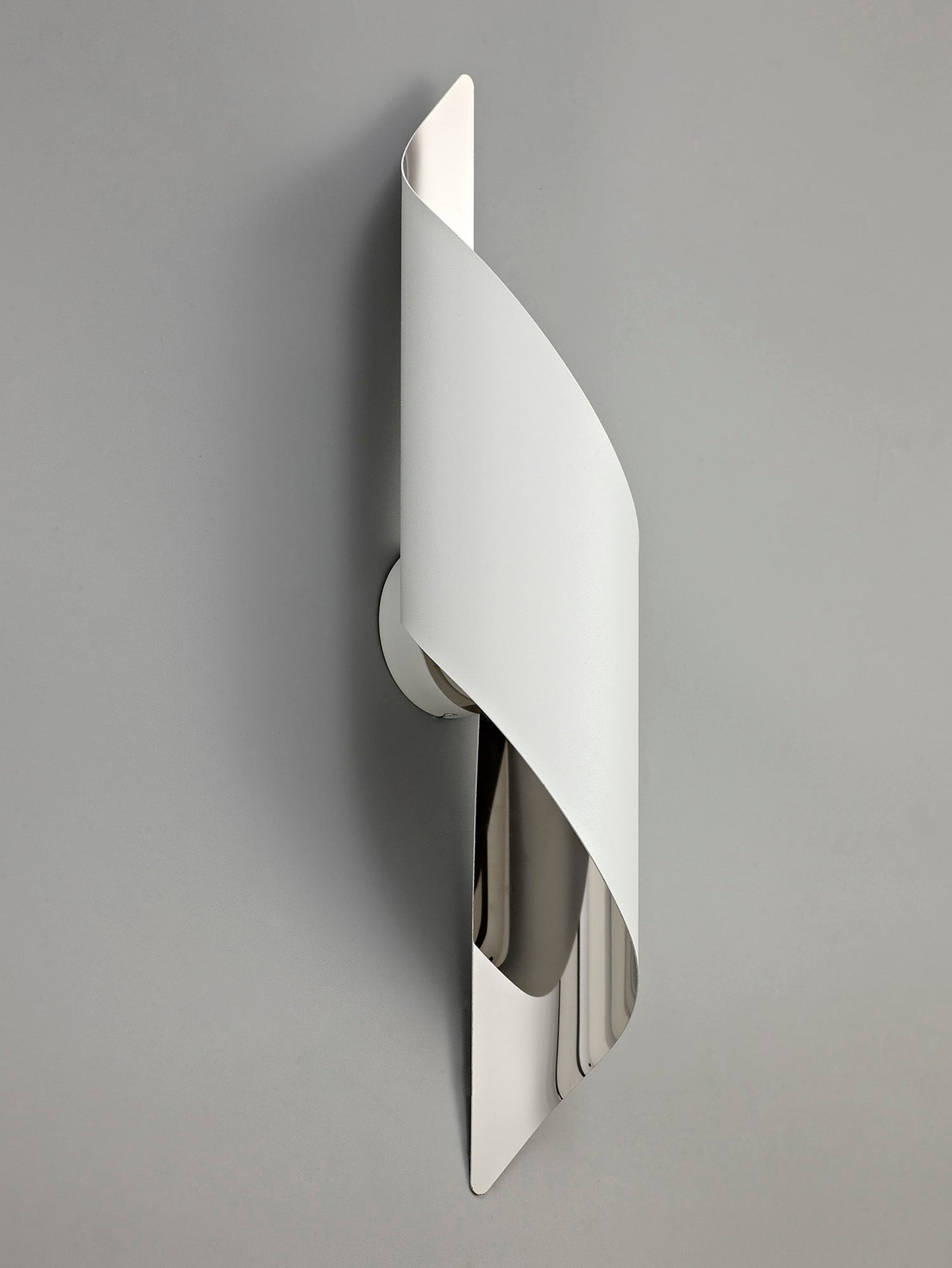 Arley Wall Lamp Large, 1 x 8W LED, 3000K, 640lm, White and Polished Chrome, 3yrs Warranty 2