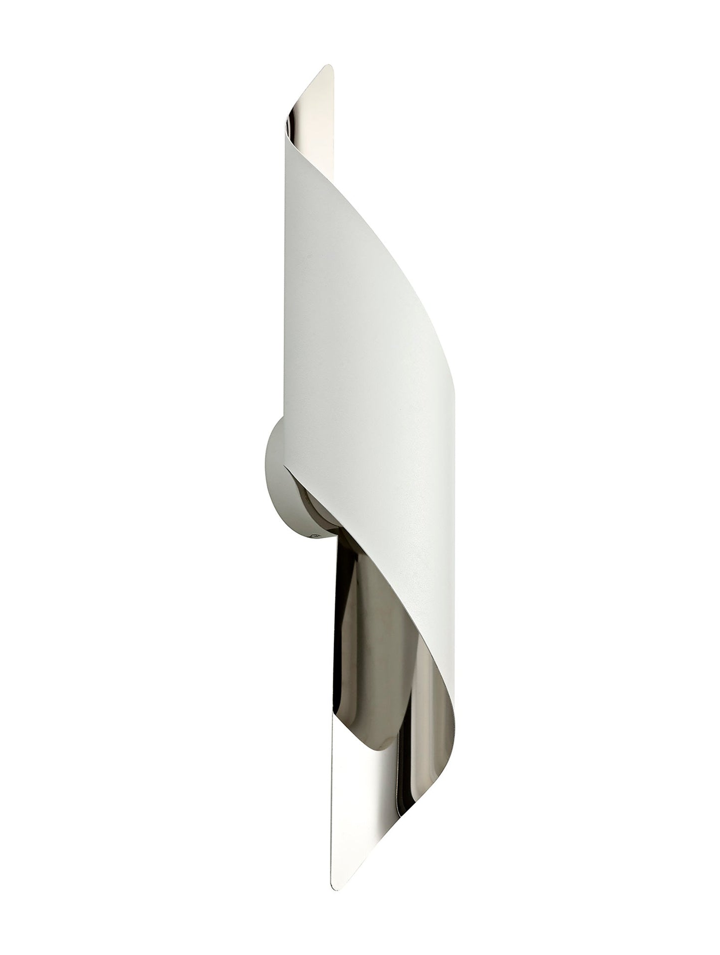 Arley Wall Lamp Large, 1 x 8W LED, 3000K, 640lm, White and Polished Chrome, 3yrs Warranty 2