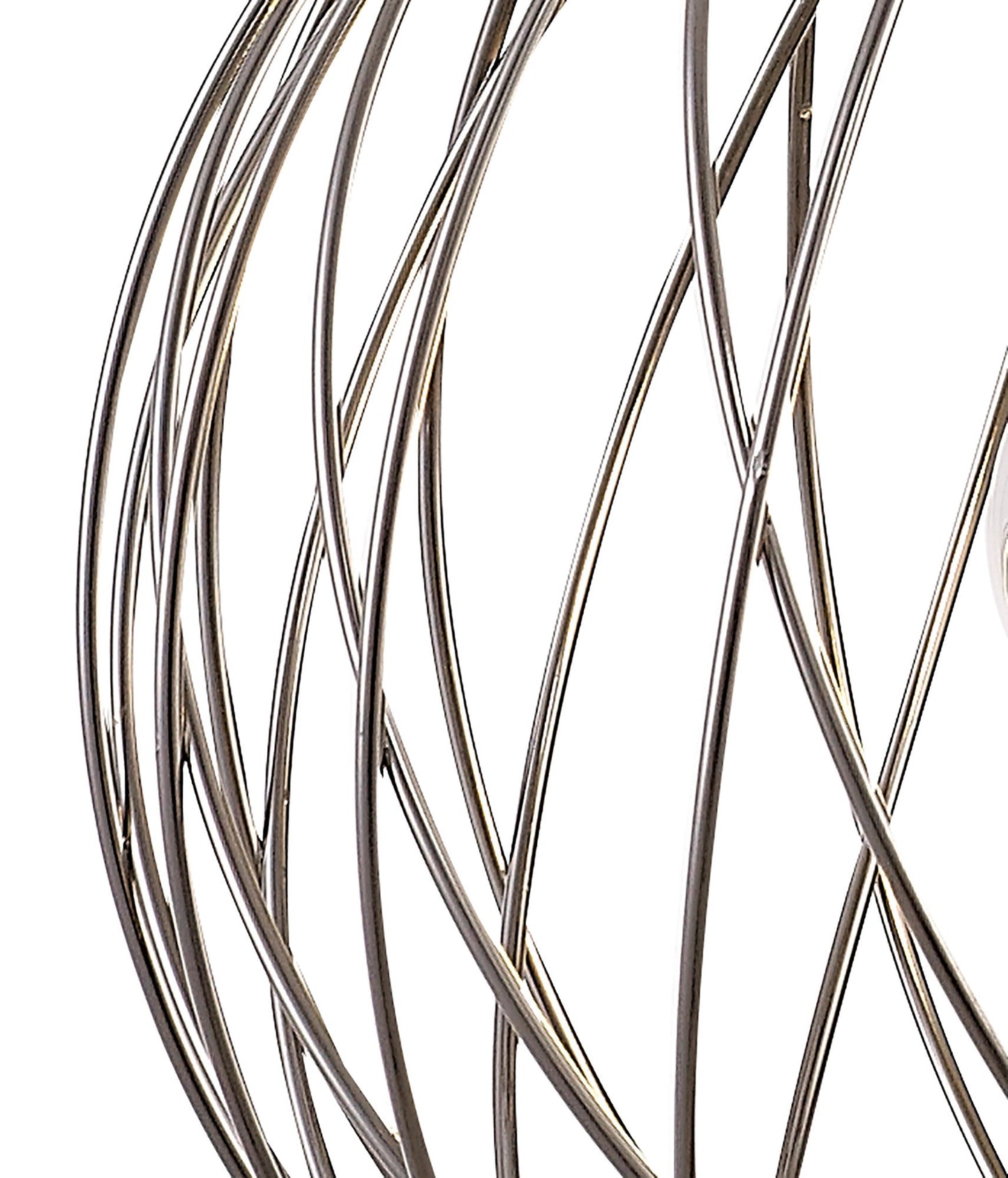 Ashley Sphere Pendant, 1 x E27, Polished Nickel 2