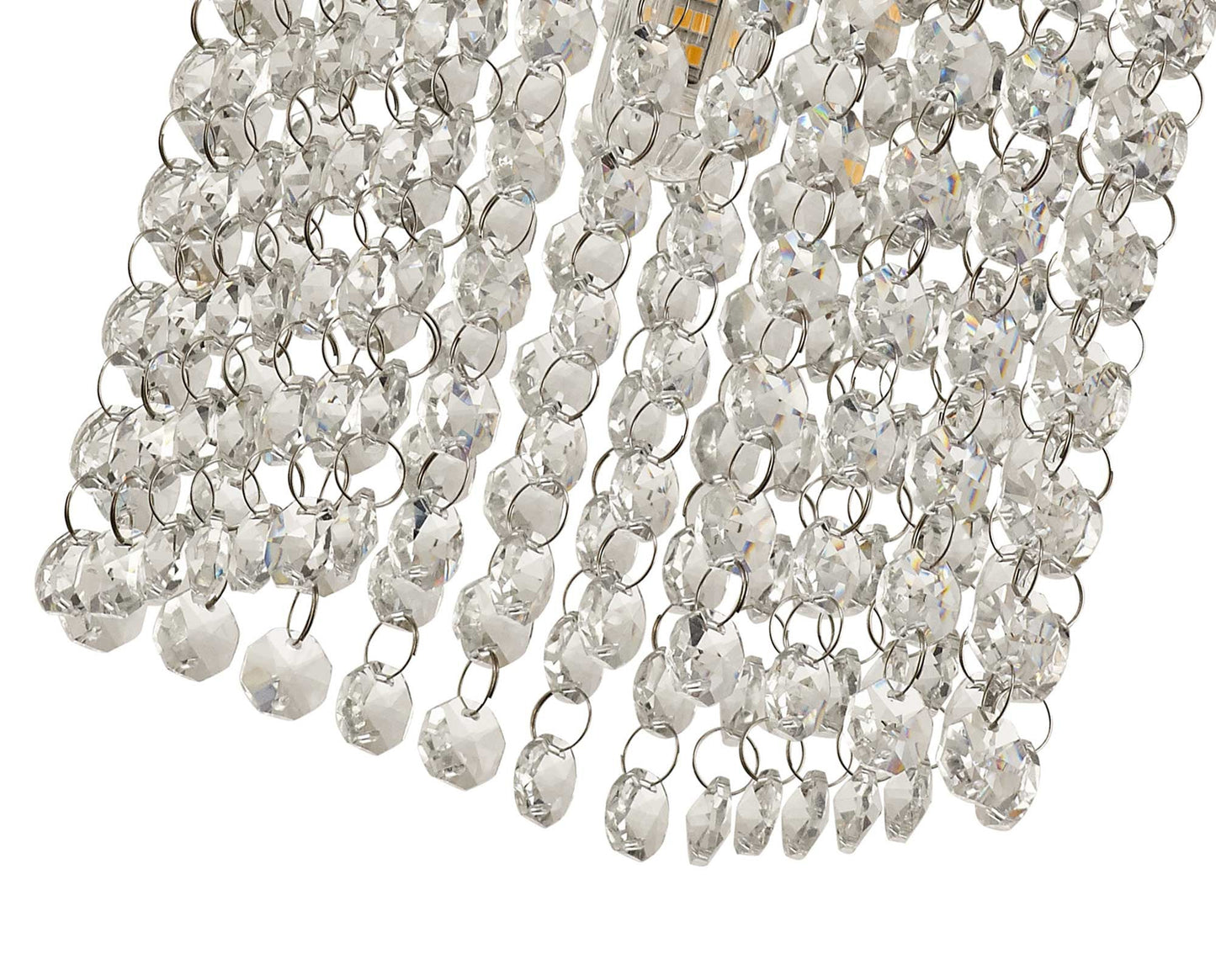 Ashworth Ceiling Light, 1 x G9, IP44, Polished Chrome and Crystal 2