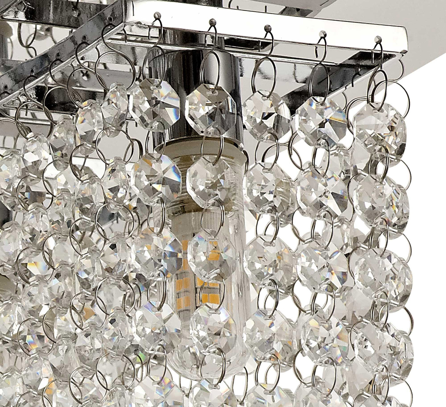 Ashworth Ceiling Light, 4 x G9, IP44, Polished Chrome and Crystal 2