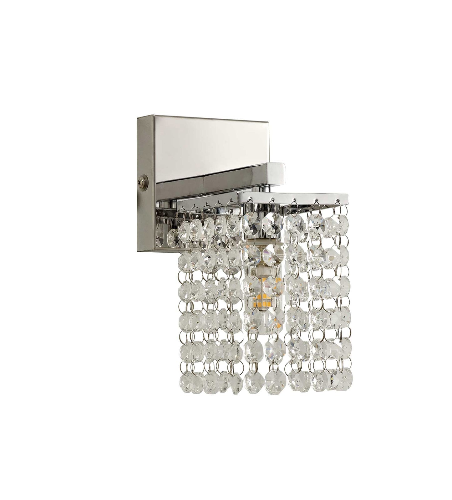 Ashworth Wall Lamp, 1 x G9, IP44, Polished Chrome and Crystal 2