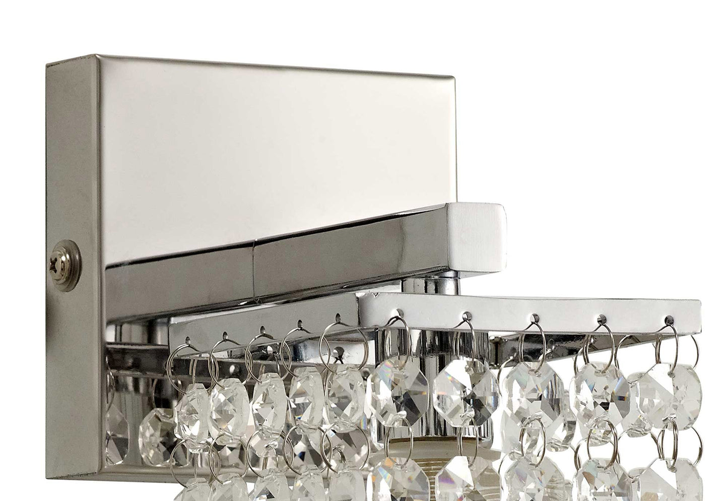Ashworth Wall Lamp, 1 x G9, IP44, Polished Chrome and Crystal 2