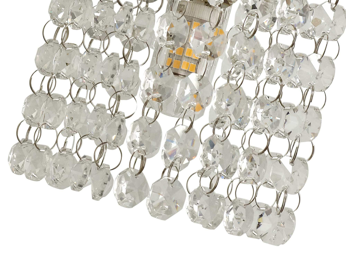 Ashworth Wall Lamp, 1 x G9, IP44, Polished Chrome and Crystal 2
