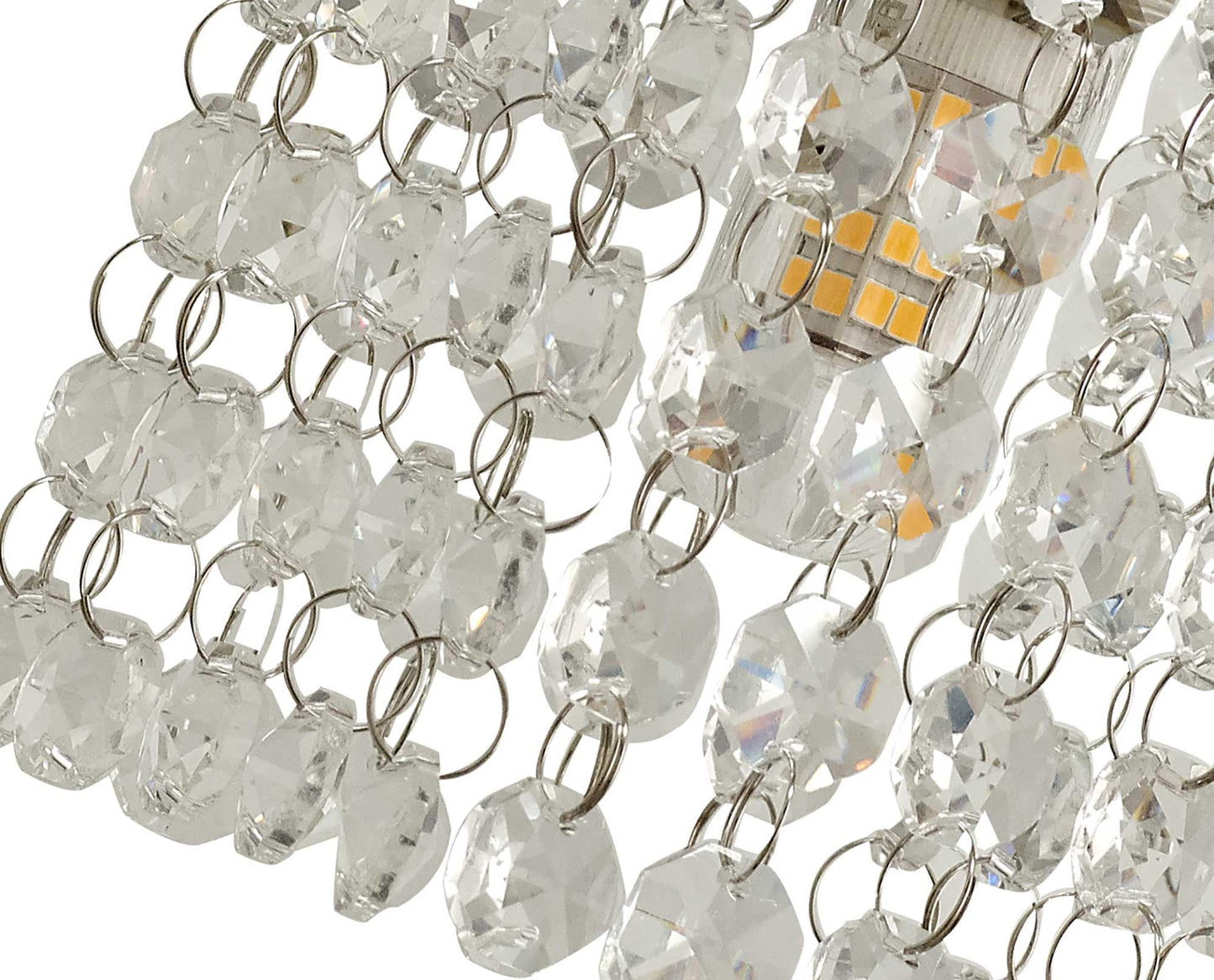 Ashworth Wall Lamp, 1 x G9, IP44, Polished Chrome and Crystal 2