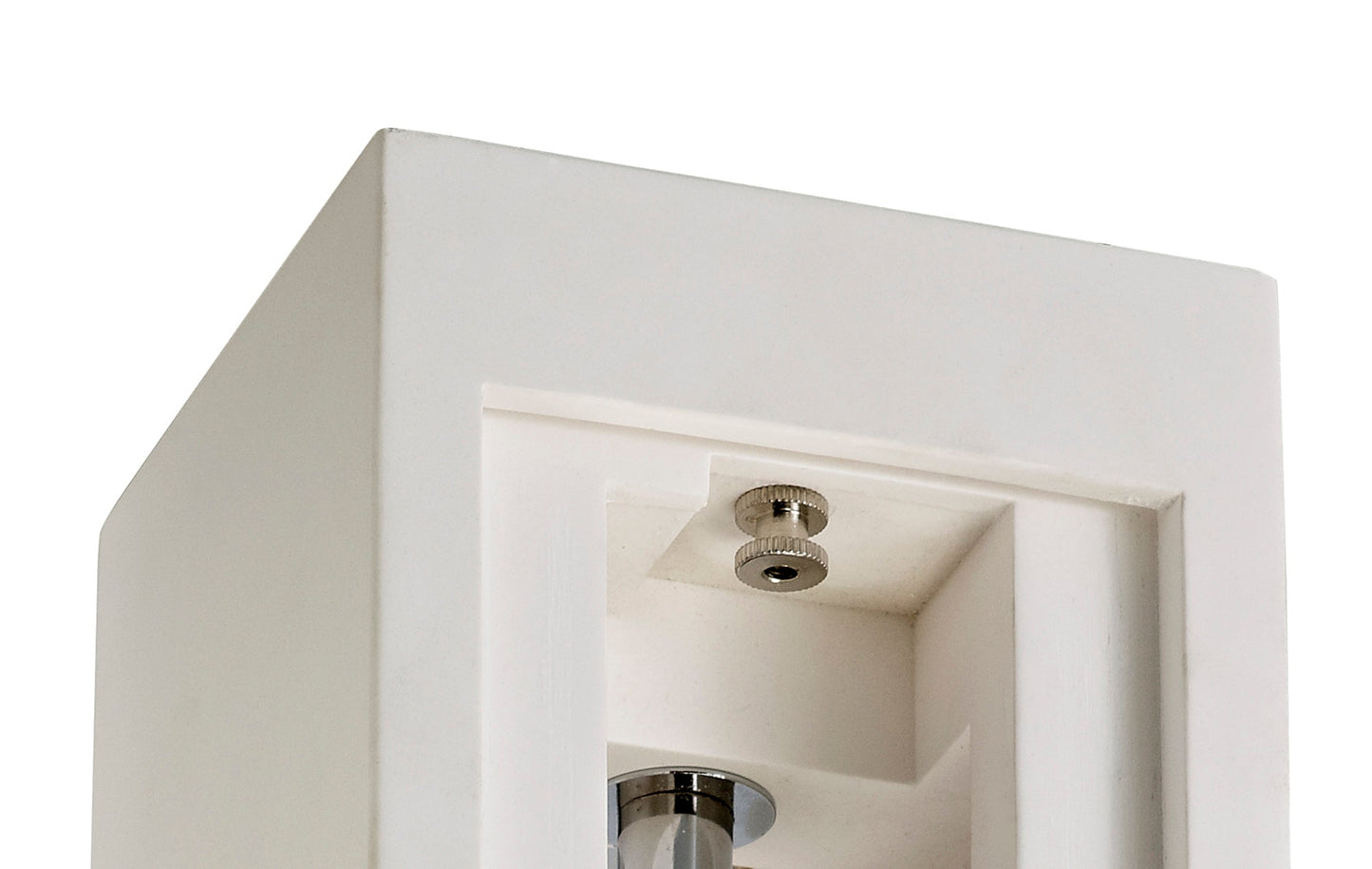 Astbury Square Ceiling, 1 x GU10 Max 25W, White Paintable Gypsum 2