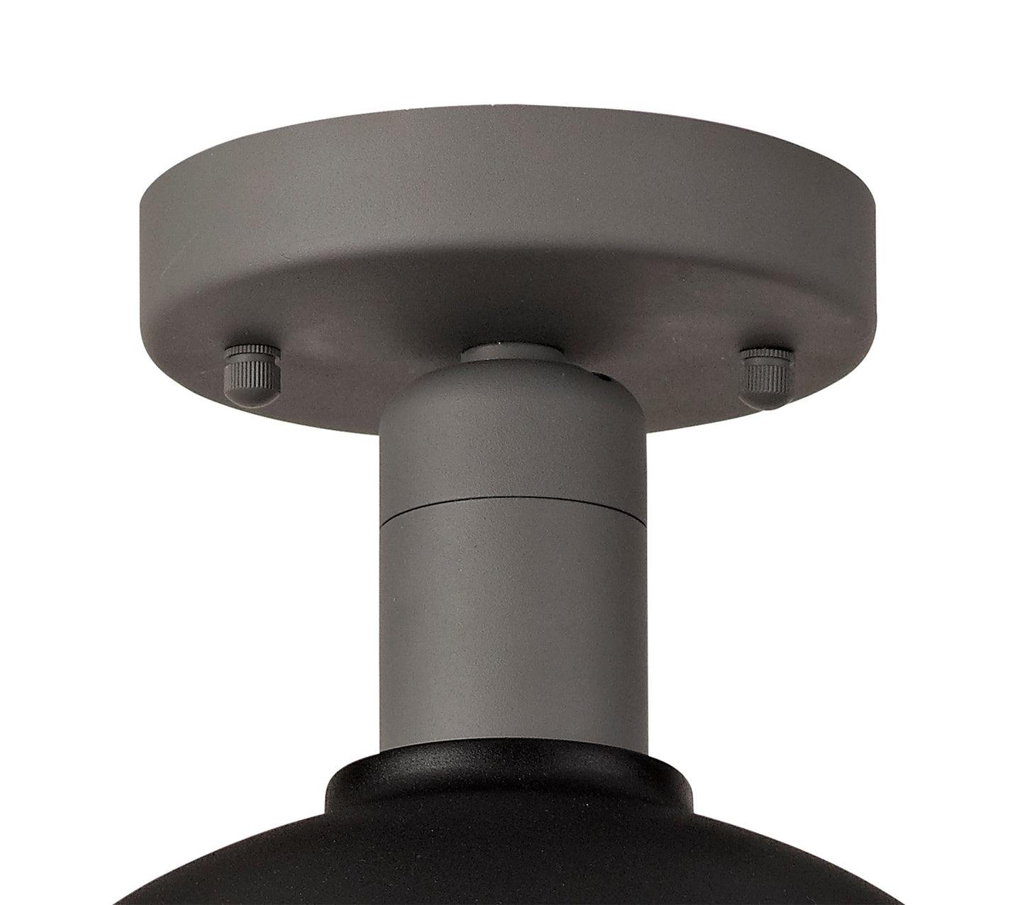 Bankhall Ceiling, 1 Light E27, IP65, Matt Black and Grey, 2yrs Warranty